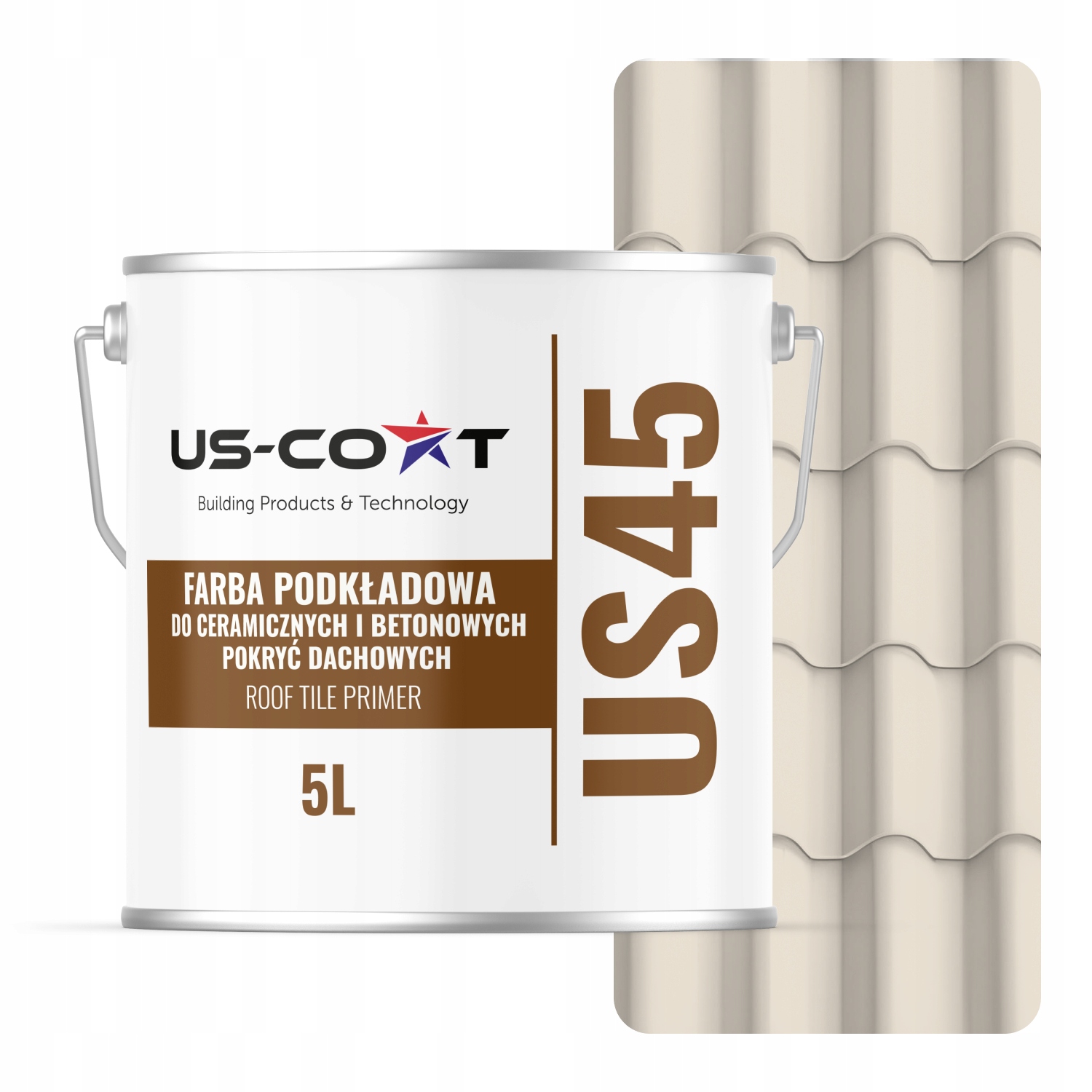 Podkladová Farba Na Strechu Keramická 5L 35m² Odolná Krémová Ral 9001 Mat