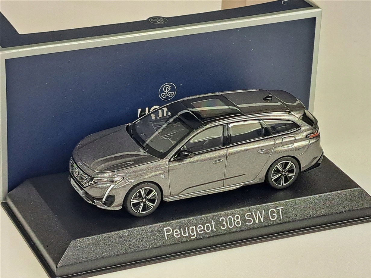 Norev Peugeot 308 Sw Gt 2021 Platinium Grey 1:43