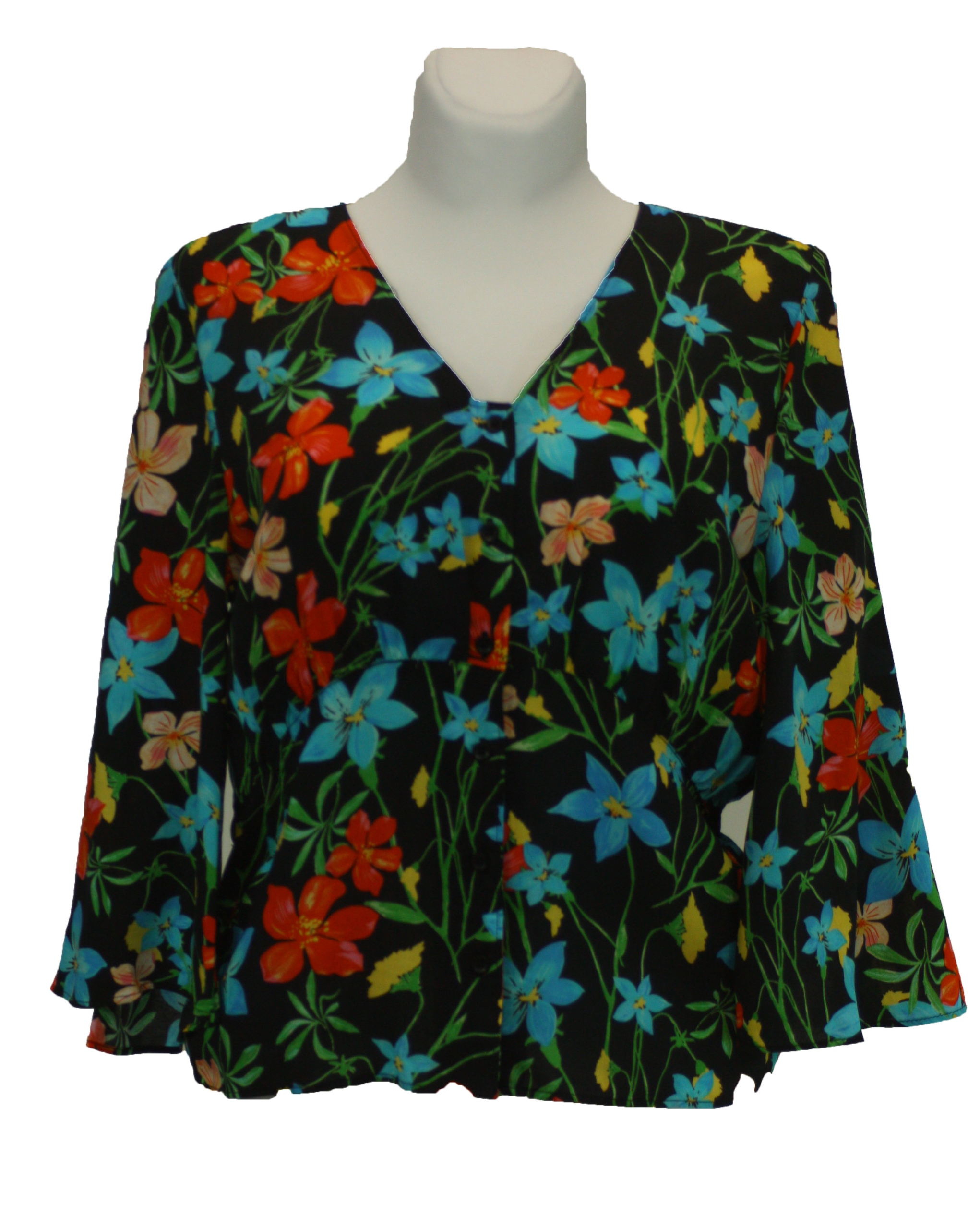 

Bluzka luźna na guziki vintage Benetton modal S