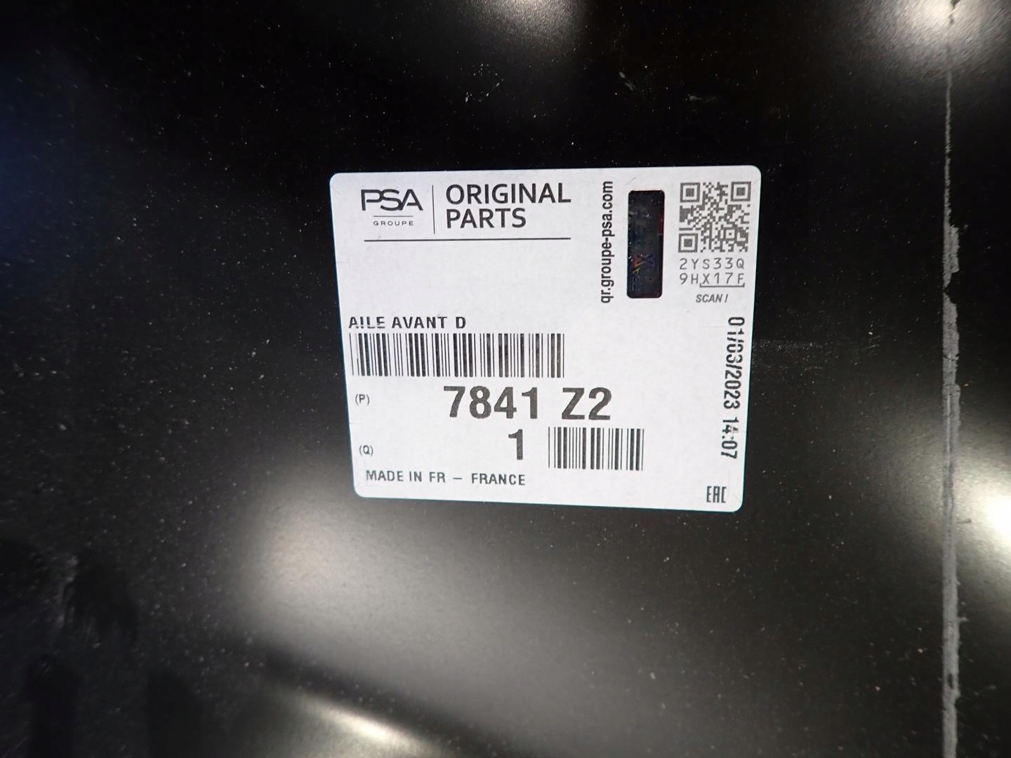 fender front front right CITROEN C3 PICASSO 2007-2016 new original