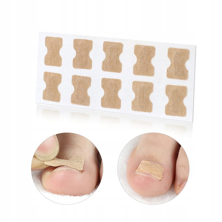 10 X PASKI NA WRASTAJĄCE PAZNOKCIE KLAMRA PLASTRY Marka inna marka