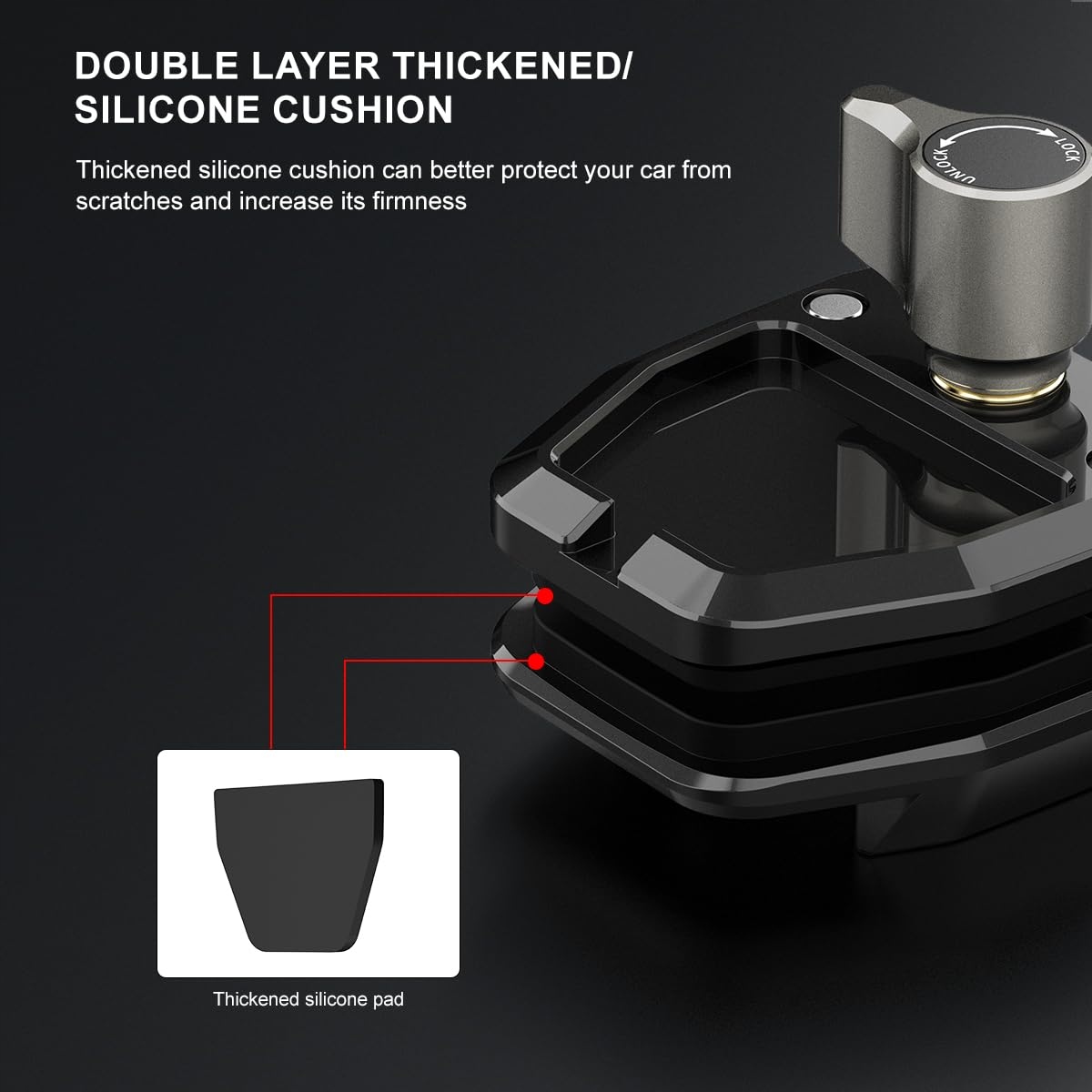CERFFOOL Uchwyt Motocyklowy Do Kamer GoPro Insta360 DJI SJ Cam Aluminium — miniatura 3