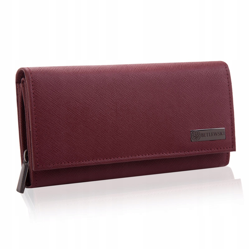 

Skórzany portfel damski Betlewski skóra naturalna