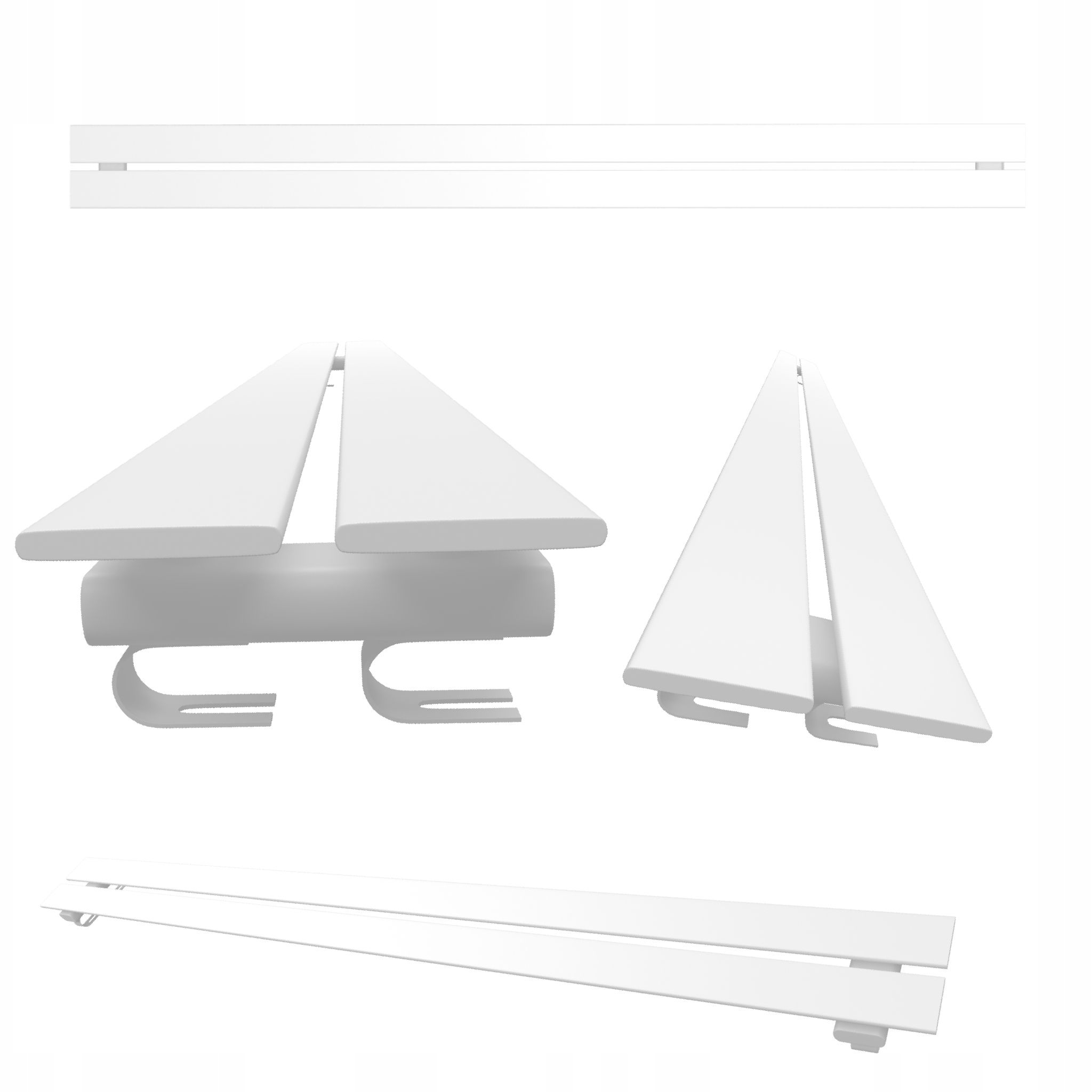 Horizontální pokojový radiátor Belloslim 15x120 bílý m