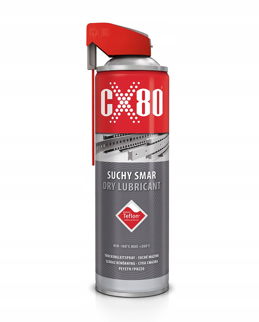 CX80 Smar Teflonowy Suchy CX-80 500 ml 60319 Do Łańcucha Zamków Prowadnic
