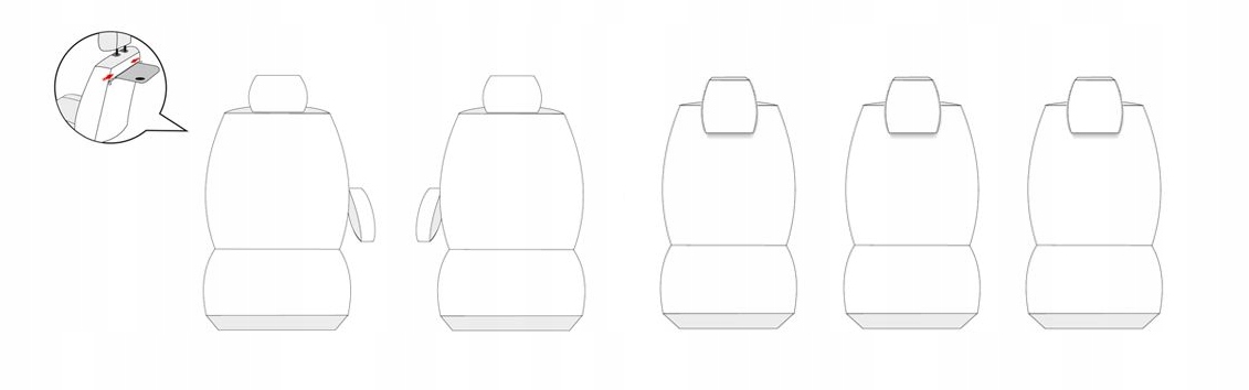 POKROWCE na MIARĘ do PEUGEOT 307 SW 2001-2008 Rodzaj Dedykowane