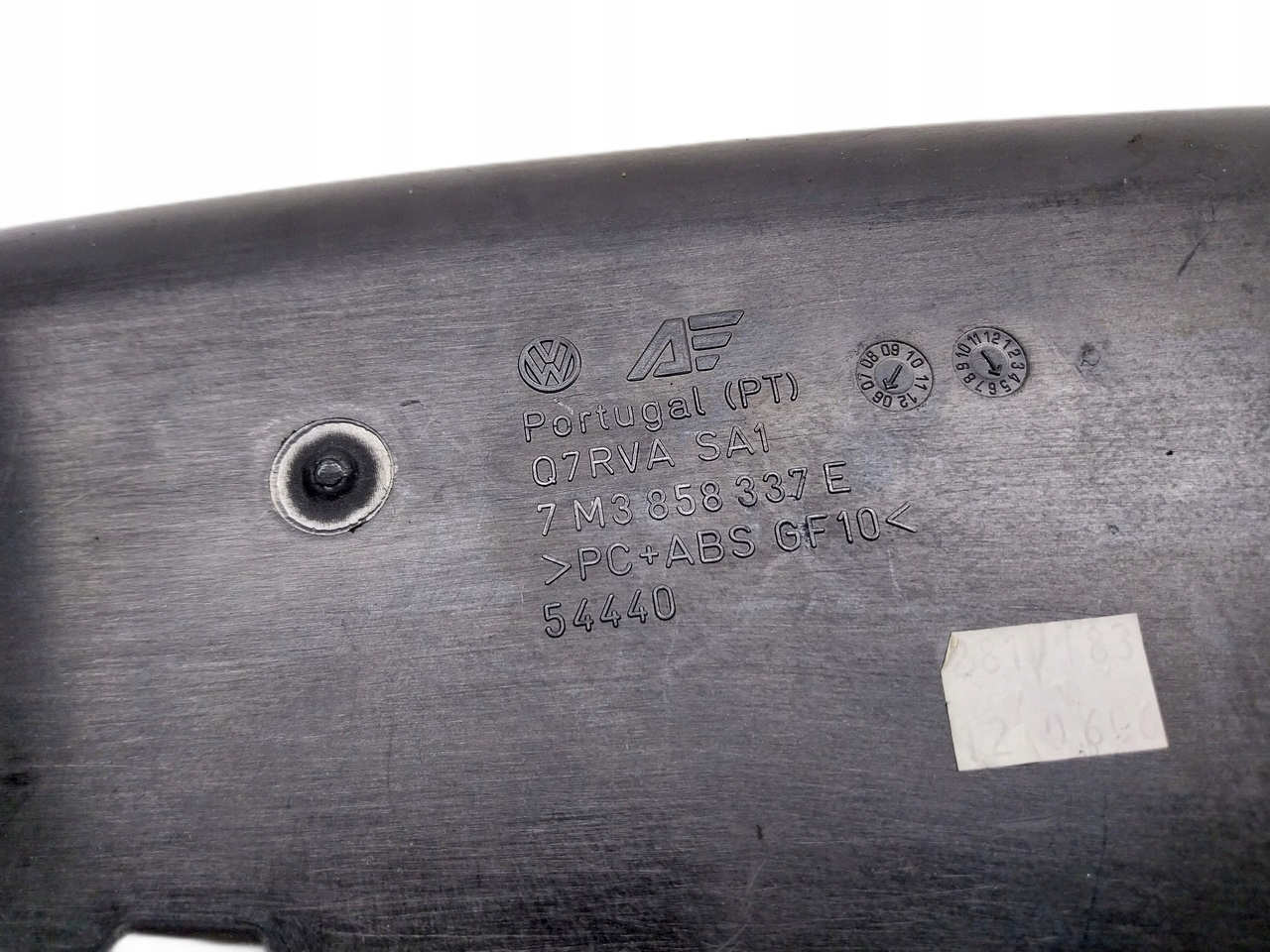 passenger compartment VOLKSWAGEN SHARAN 1.9 TDI 7M3858337