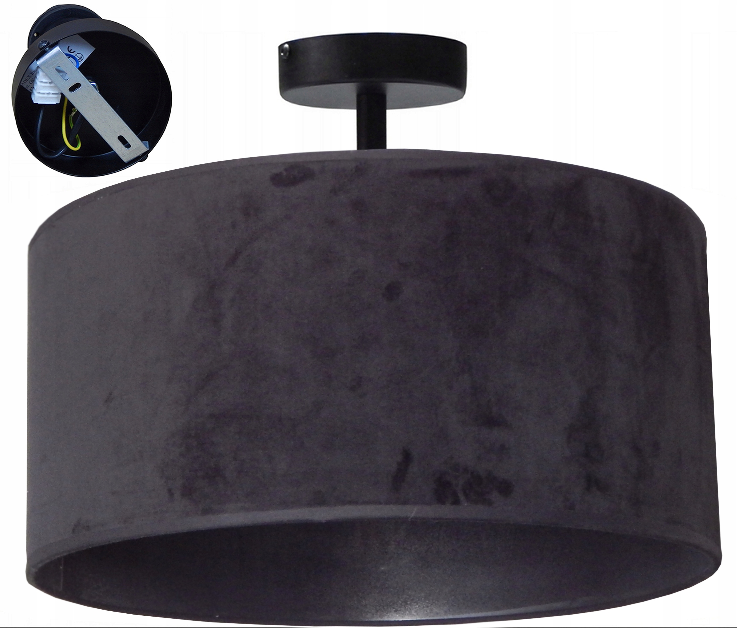 Lampa Stropní Svítidlo Na Strop Do Ložnice Obývacího Pokoje Kuchyně Pokojové Stínidlo Velur 40 CM