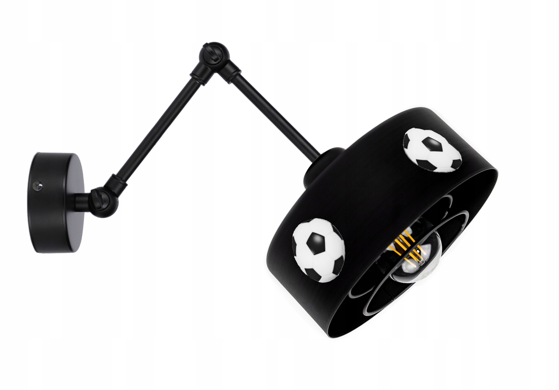 POMYSŁOWY KINKIET MUNDIAL SPIRO czarny lub biały Zasilanie sieciowe