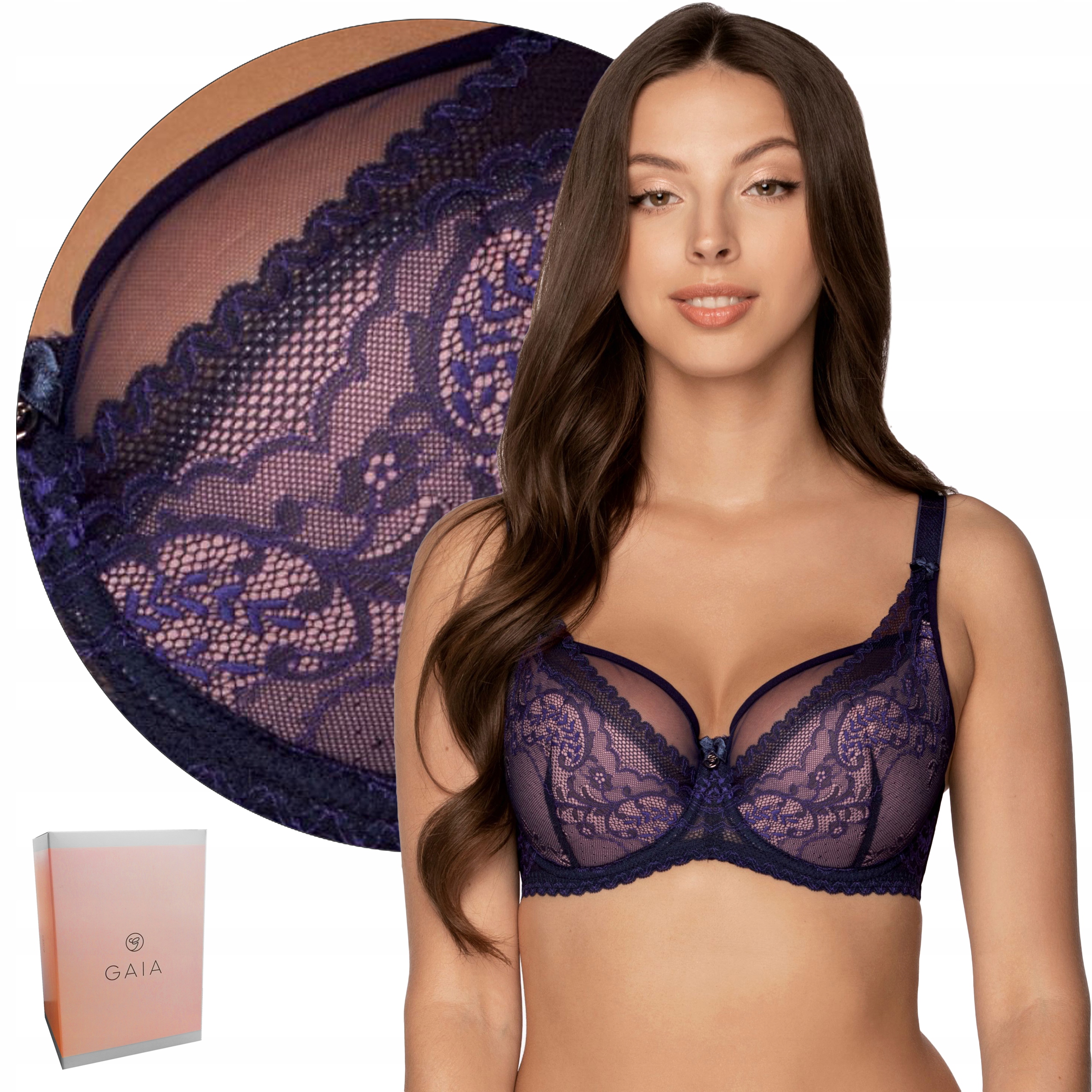 

Biustonosz Semi-Soft Gaia 1132 Talia Granat, 90C