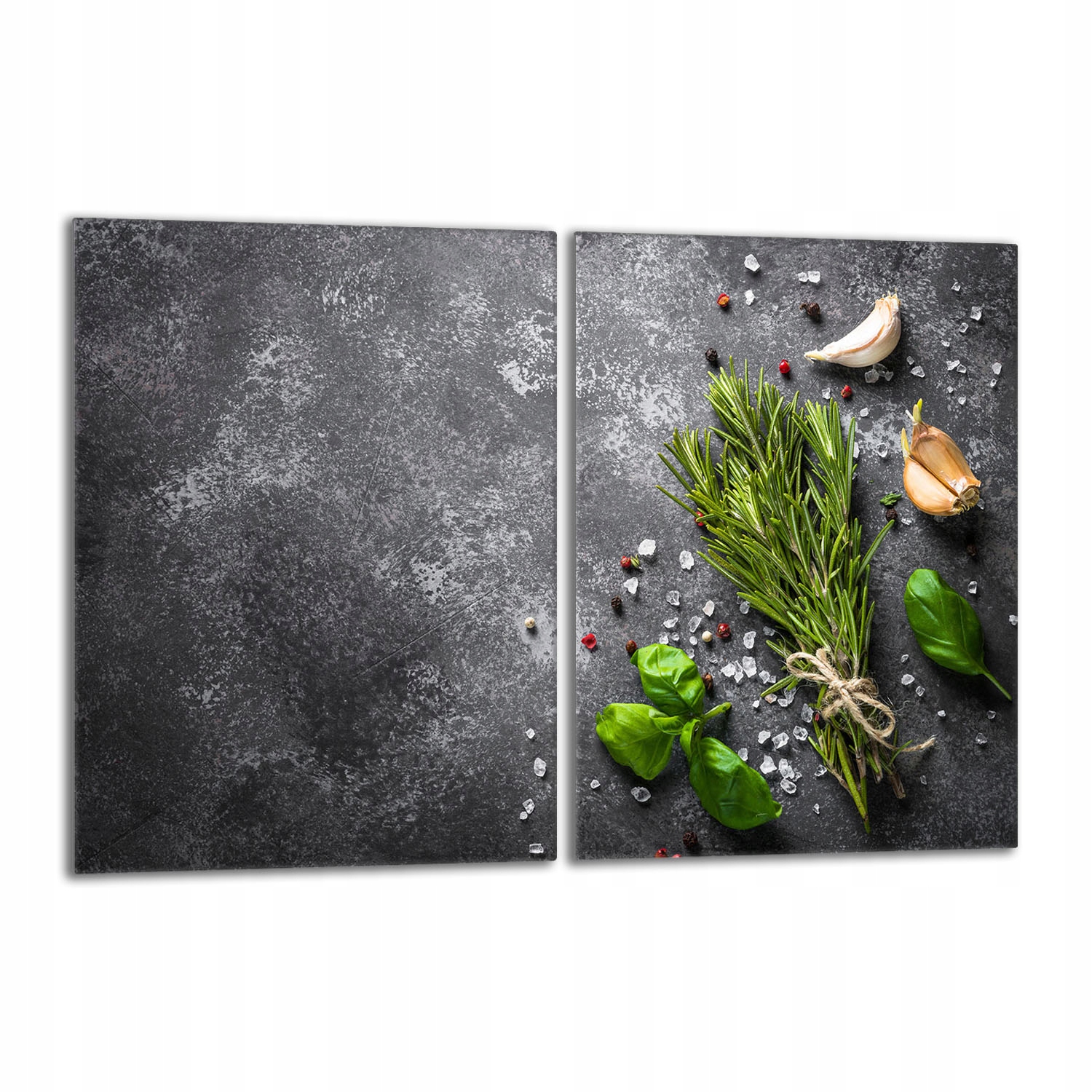 Skleněná ochranná deska na sporák 40x52 Koření do kuchyně