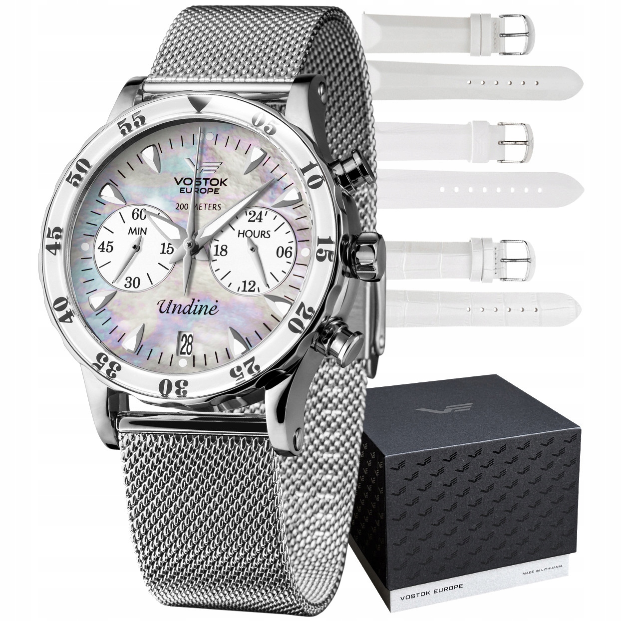 Dámské hodinky Vostok Europe VK64-515A671B stříbrné