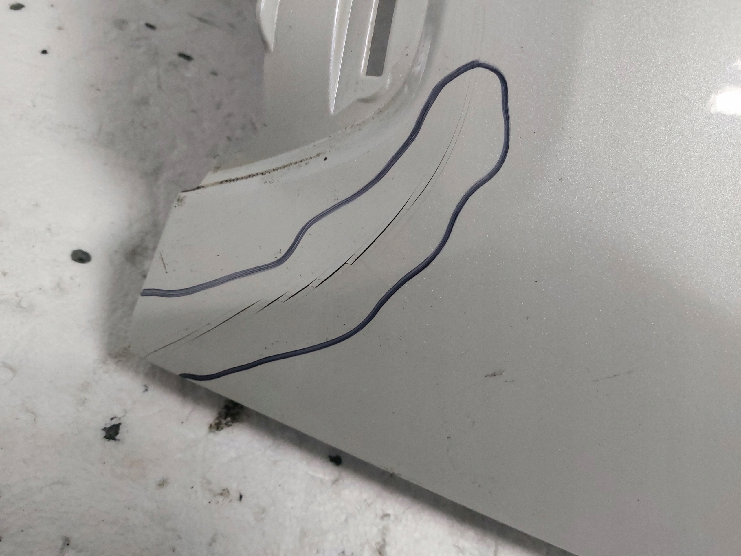 ecke der stoßstange heck links Toyota Rav4 V 19