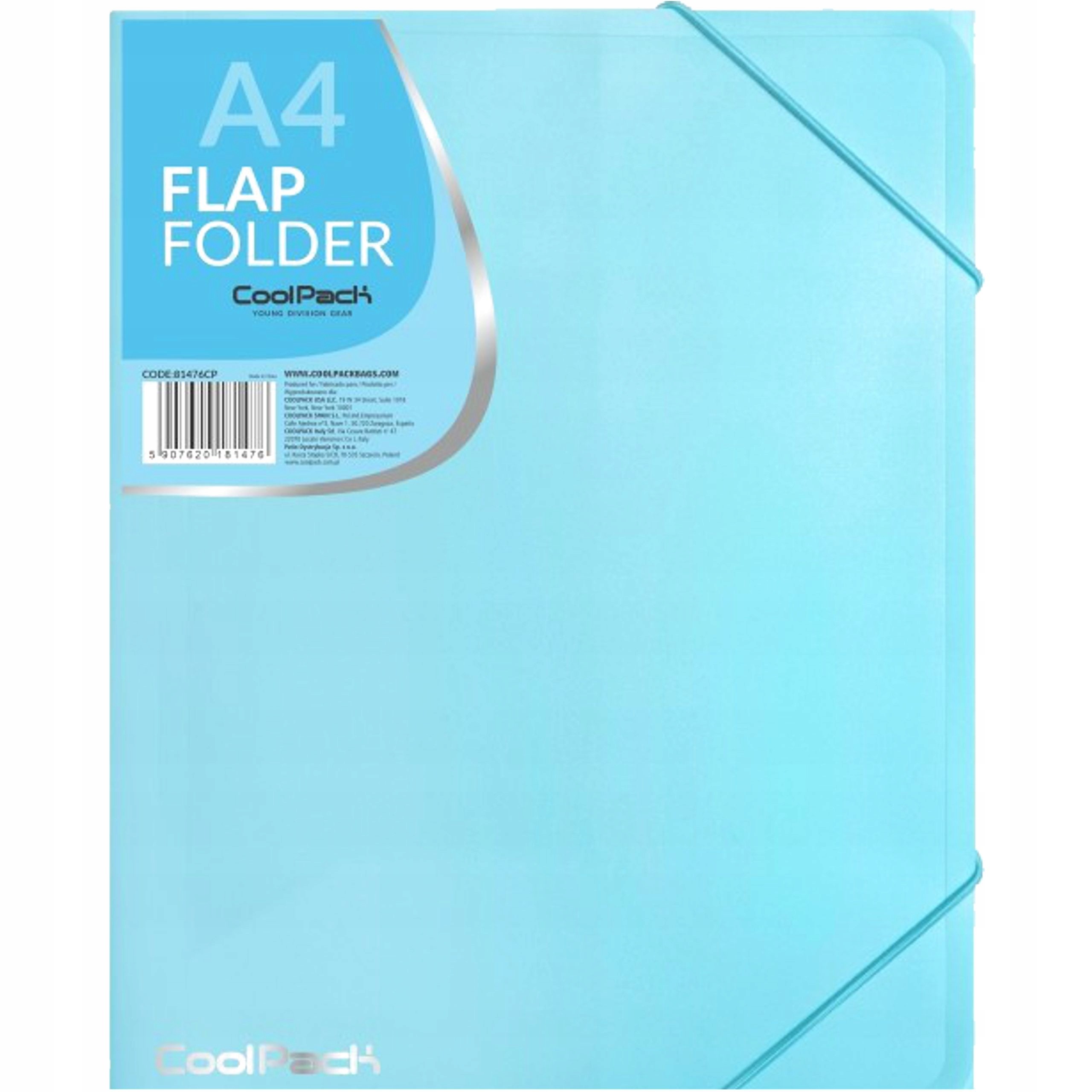COOLPACK PASTEL TECZKA NA GUMKĘ A4 NIEBIESKA