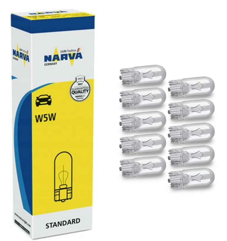 Narva Żarówka W5W 12V 5W /bez cokołu/ 10szt