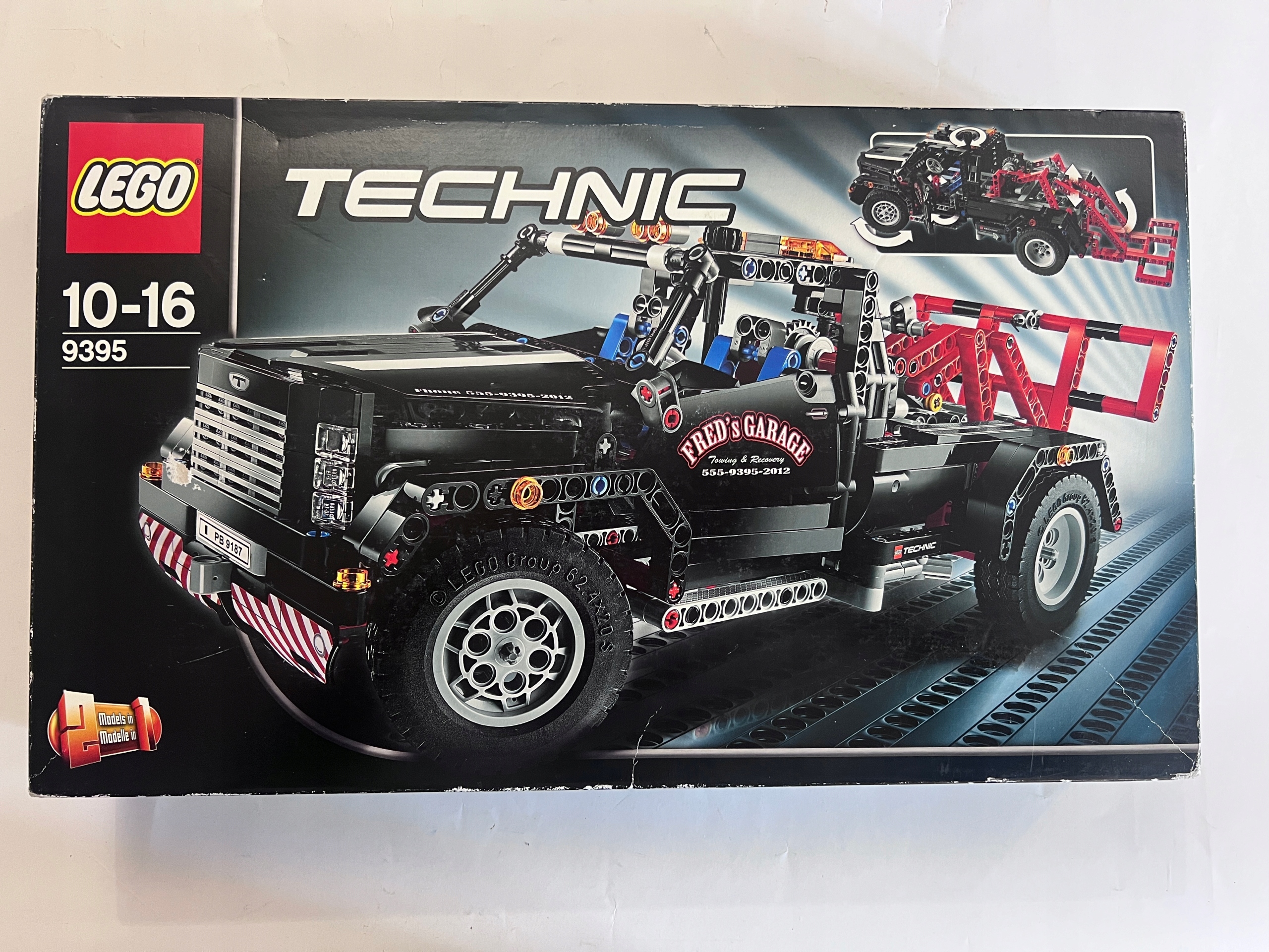 Lego 9395 Technic Furgonetka Pomocy Drogowej Holownik Unikat z 2012r