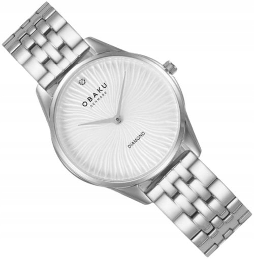 Dámské Hodinky Obaku V297LXCISC Diamond – Stříbrné Na Křemenném Náramku