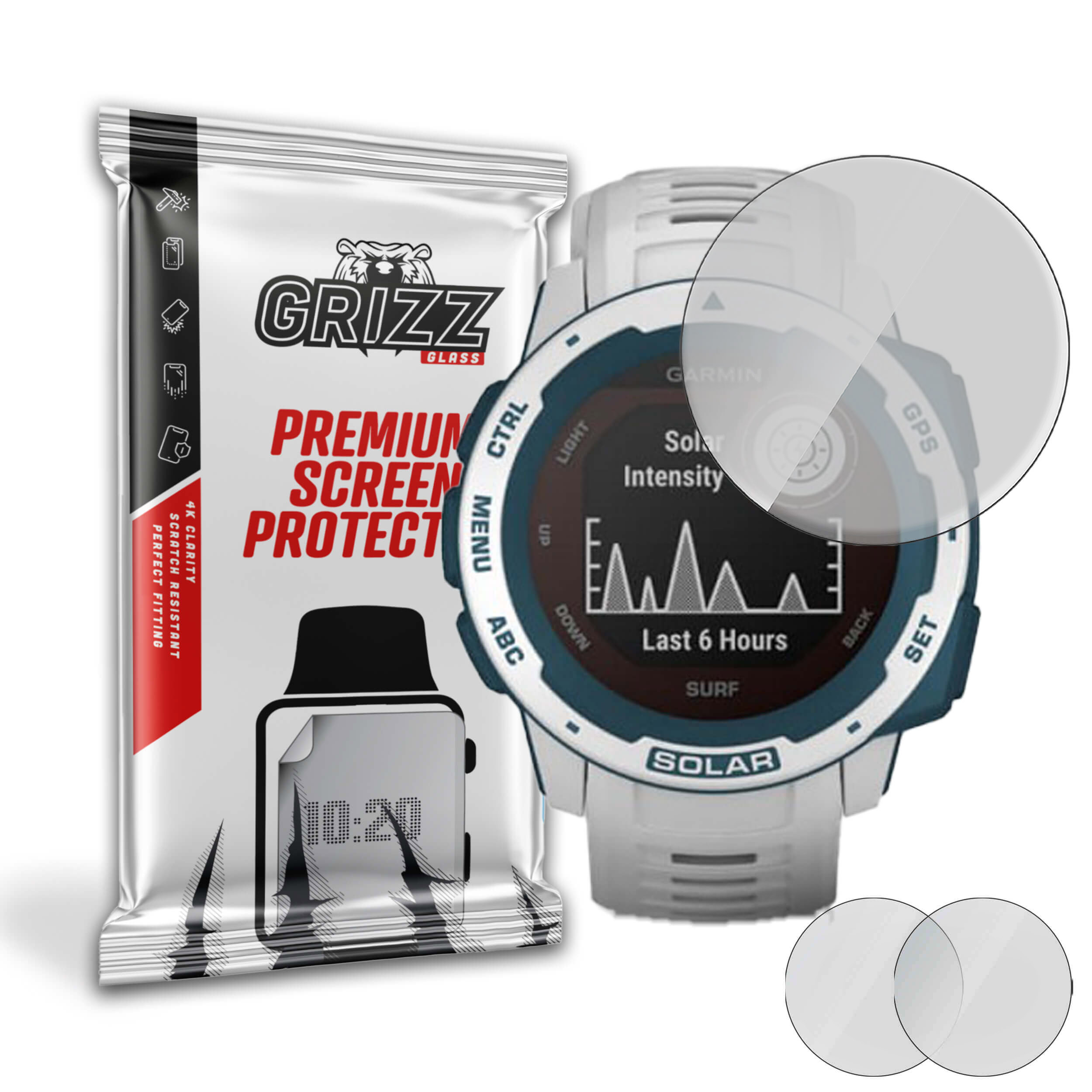 2-PAK Antyodciskowa folia ochronna do Garmin Instinct Solar Surf Edition