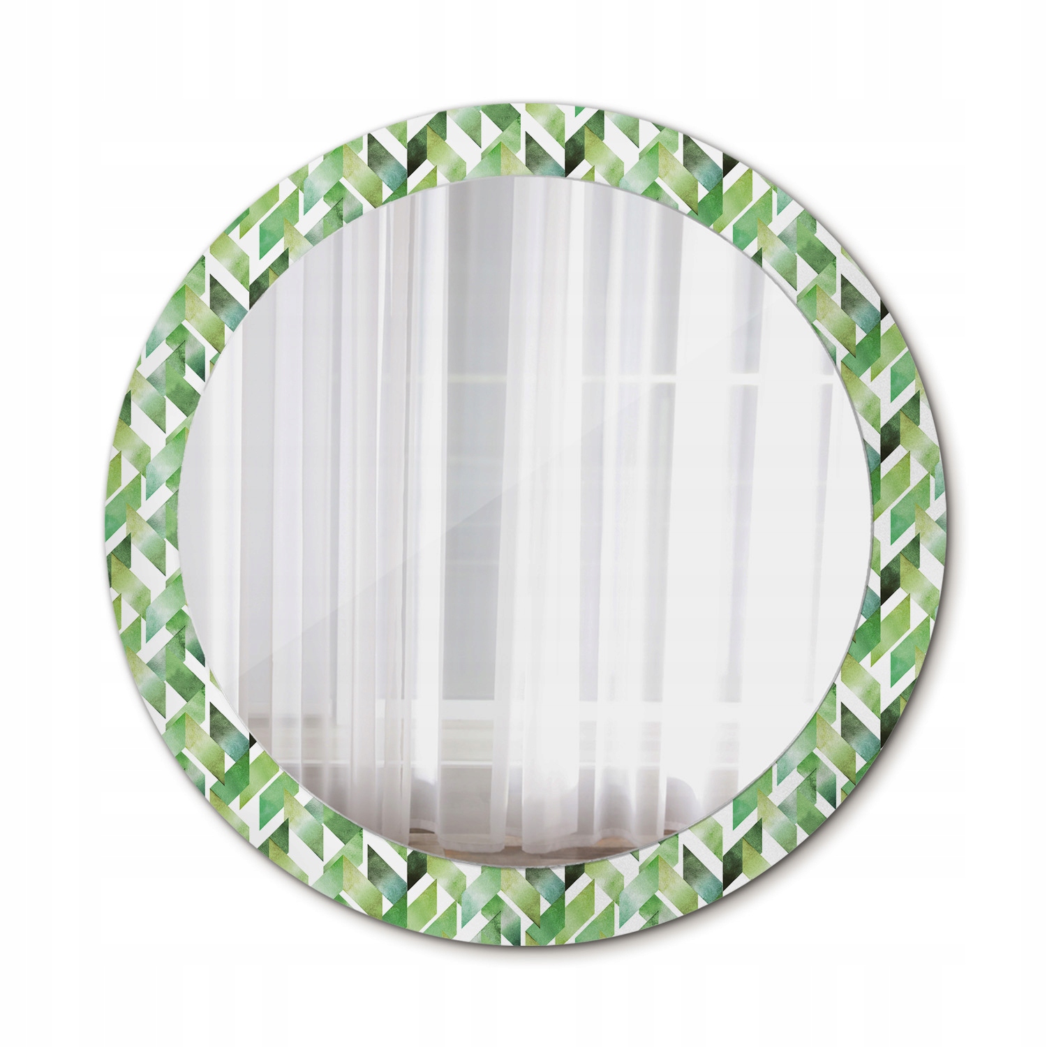 Moderné okrúhle zrkadlo Jedľa 80 cm
