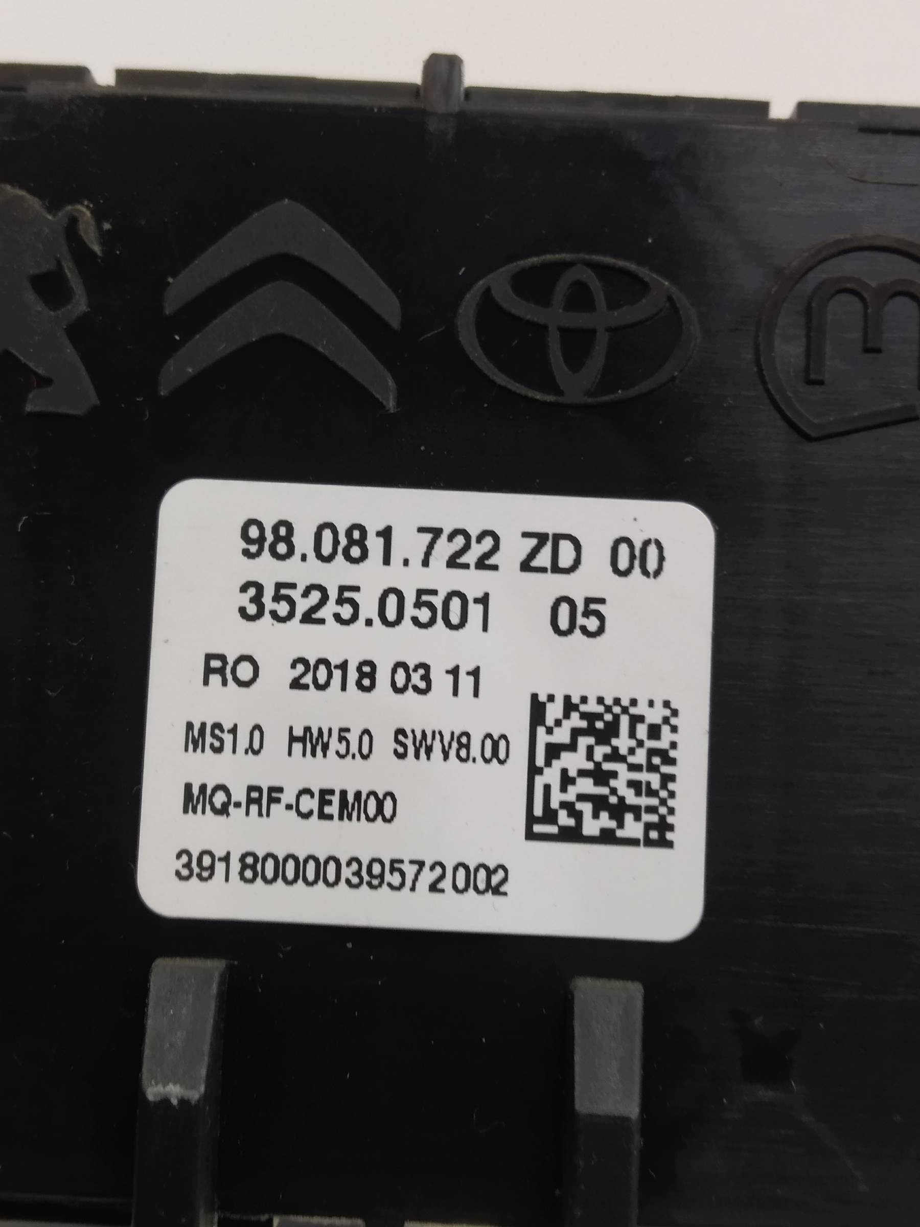 PANEL BOCCHETTE 98081722ZD Toyota ProAce II (2016- )