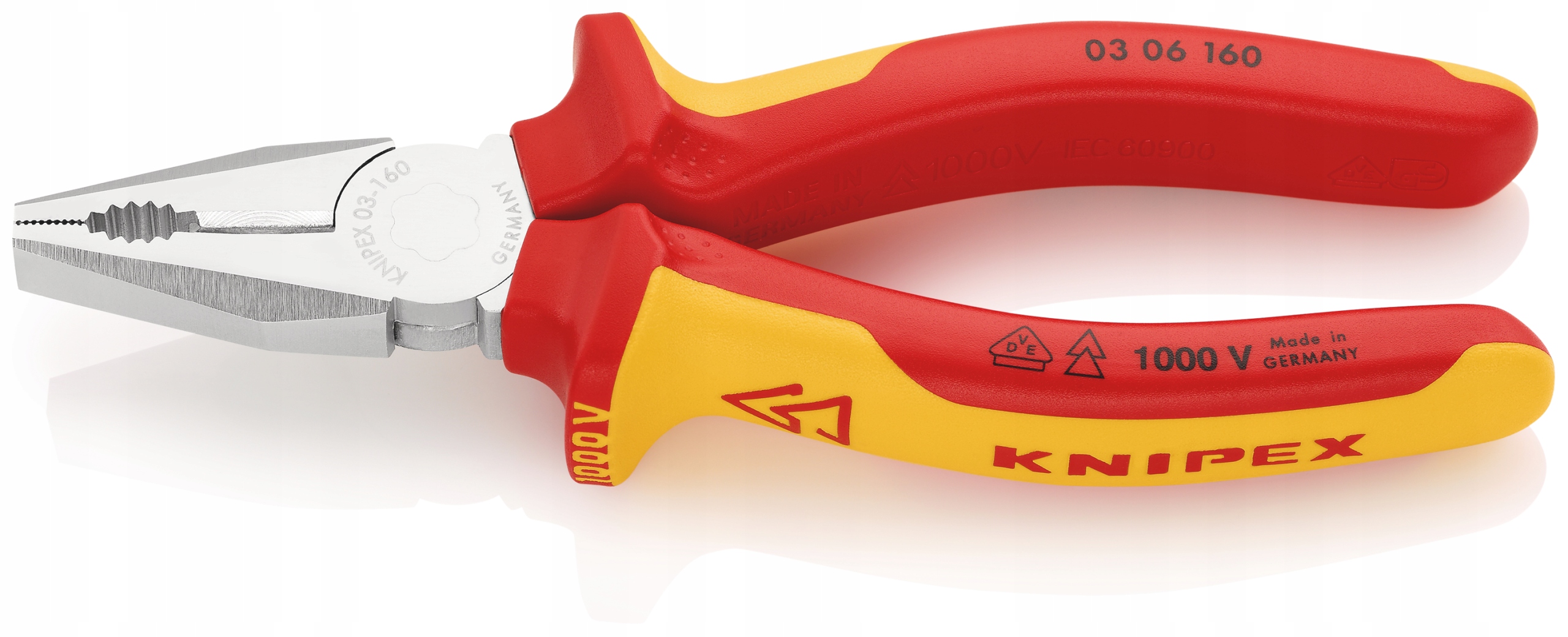 Kleště Kombinačky Univerzální Knipex Pro Izolaci 160 MM Kalené 0306160