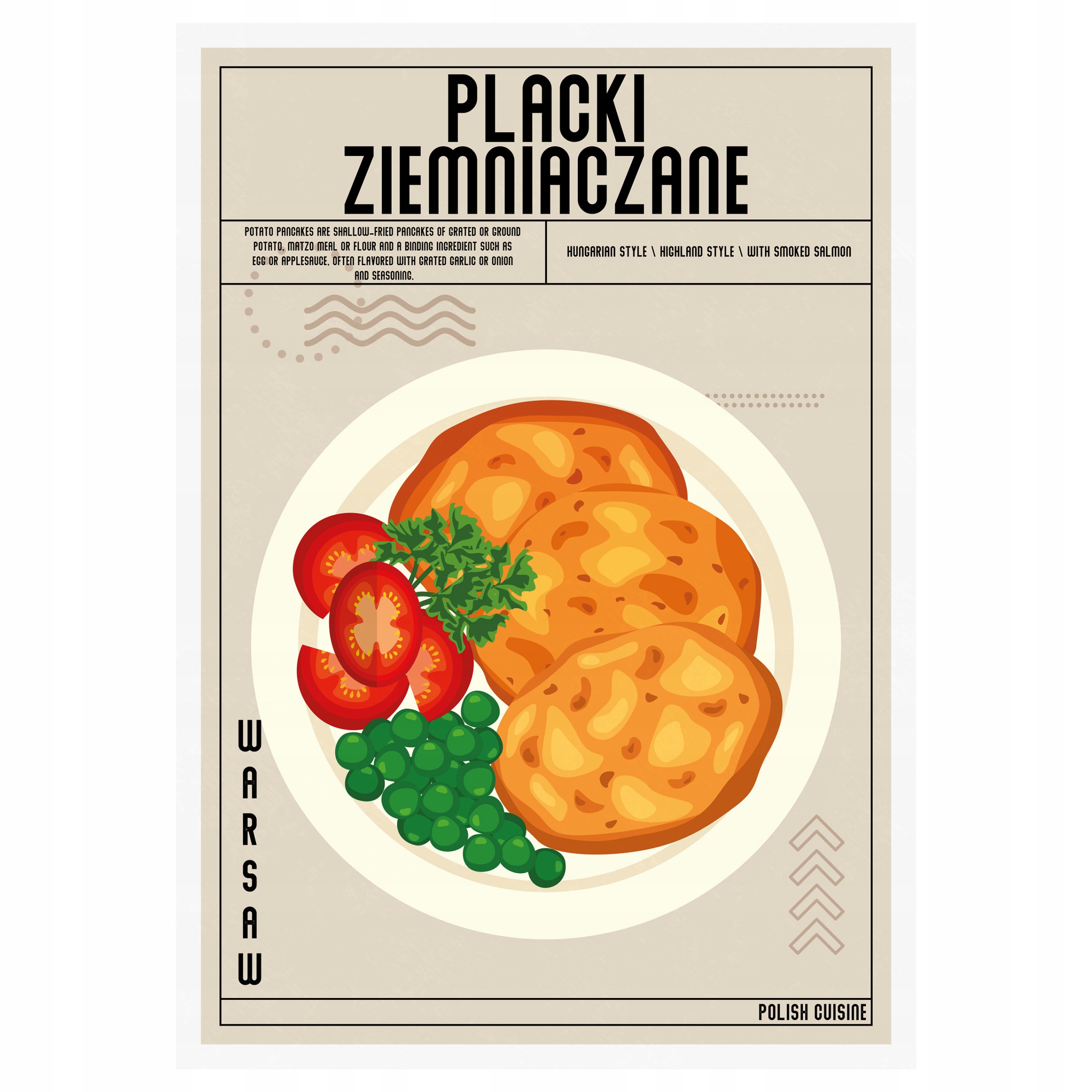 

Plakat Kuchenny Placki Do Kuchni 50x40cm