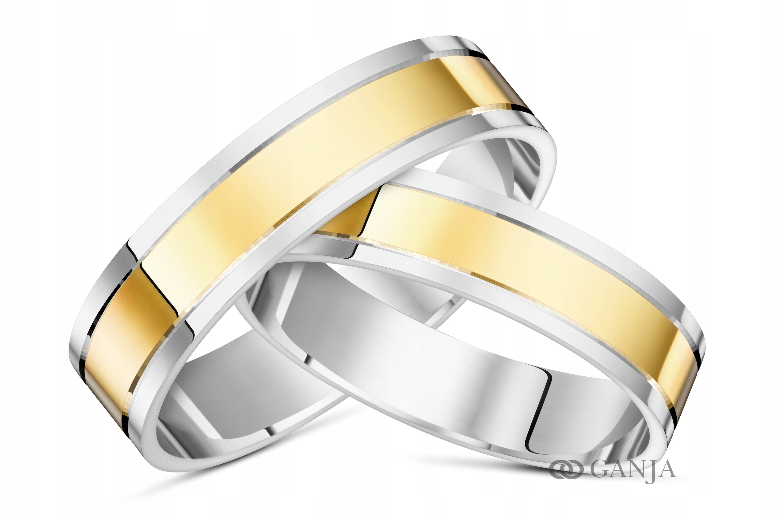 

Obrączka złota 333 srebrna 925 Ślub Gk17 szer.5 mm