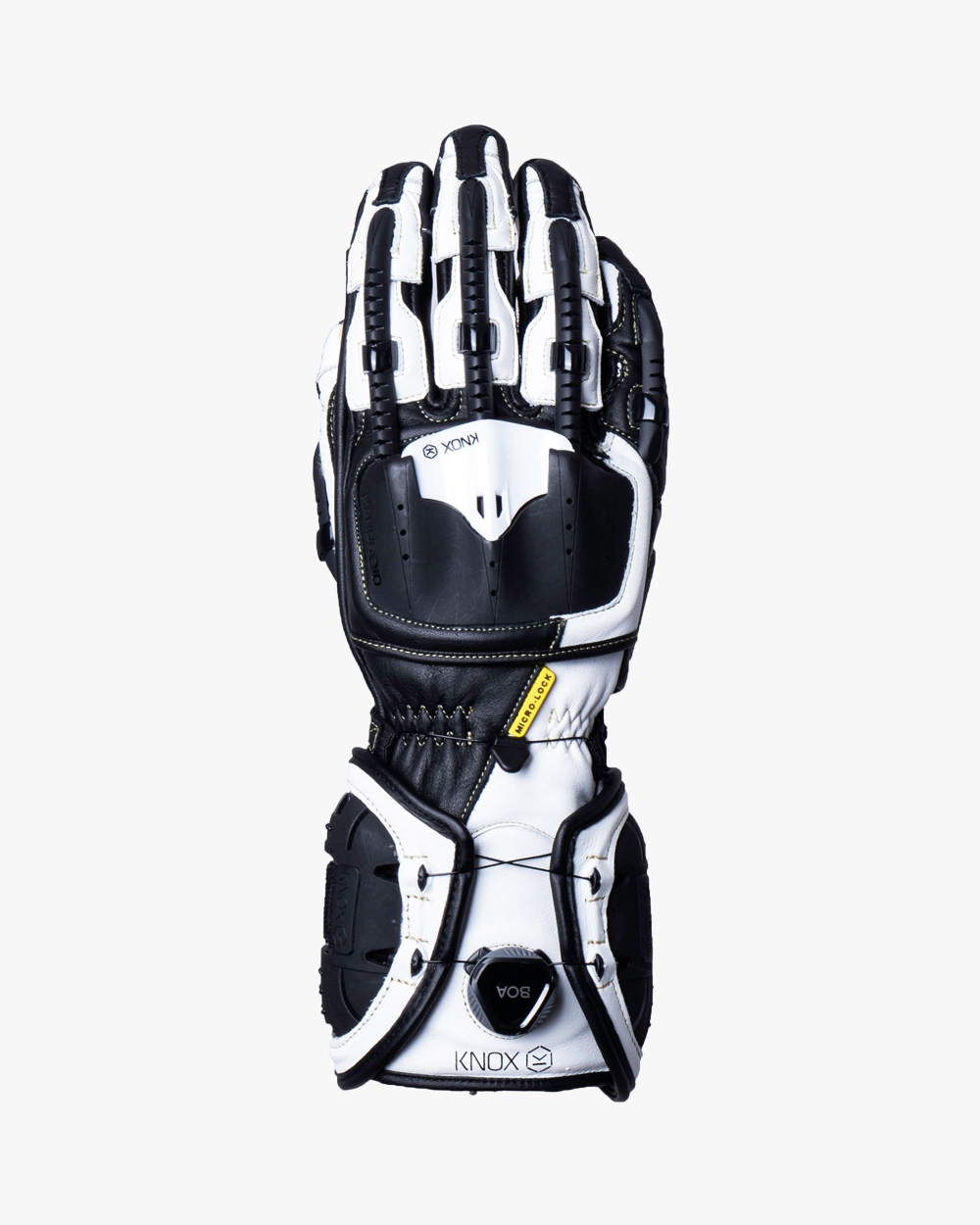Rękawice Skóra SPORTOWE BOA Knox Handroid MK IV XS Biało Czarne