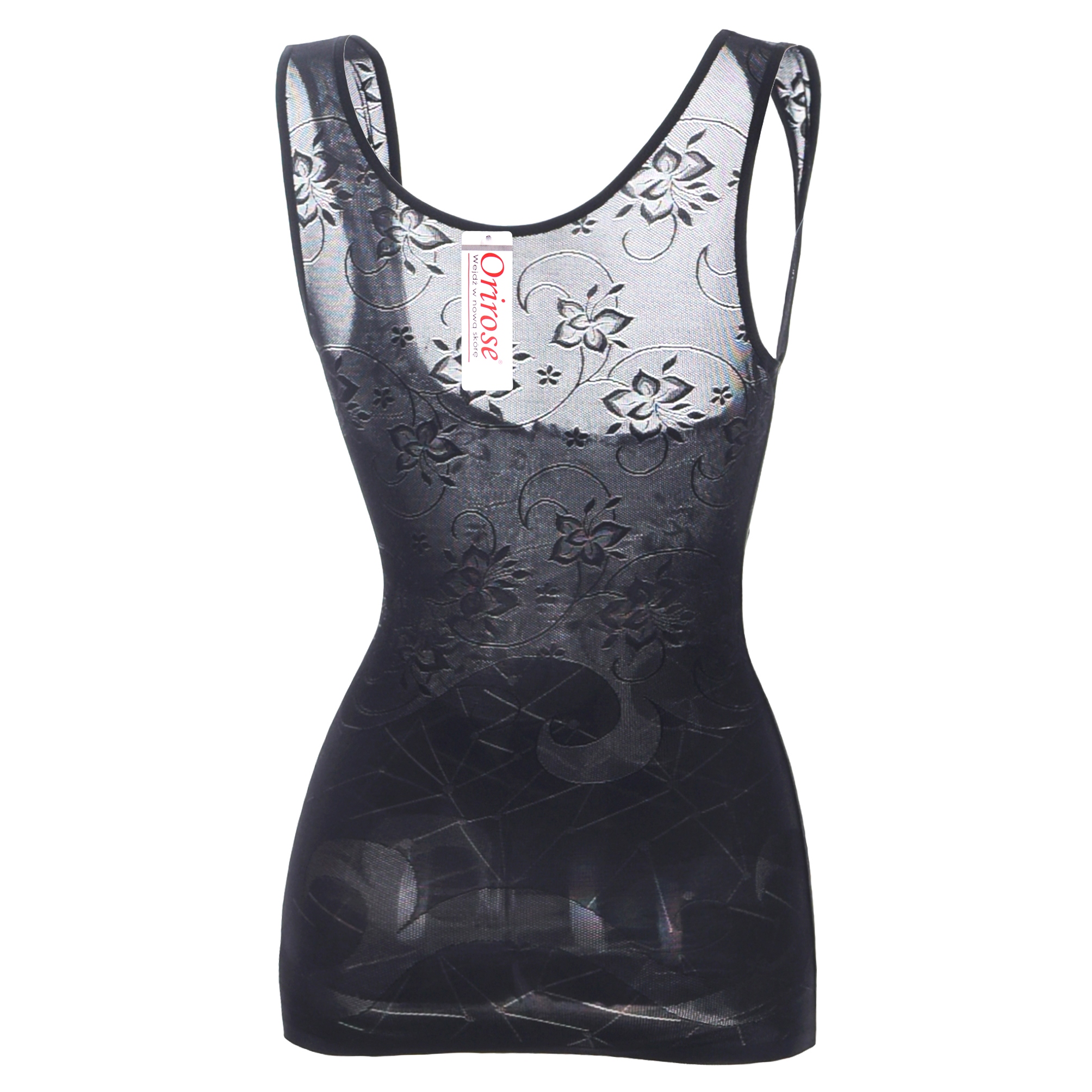 Orirose Koszulka WYSZCZUPLAJĄCA brzuch modelująca talię biust biodra SIZE+ Linia plus size (duże rozmiary)