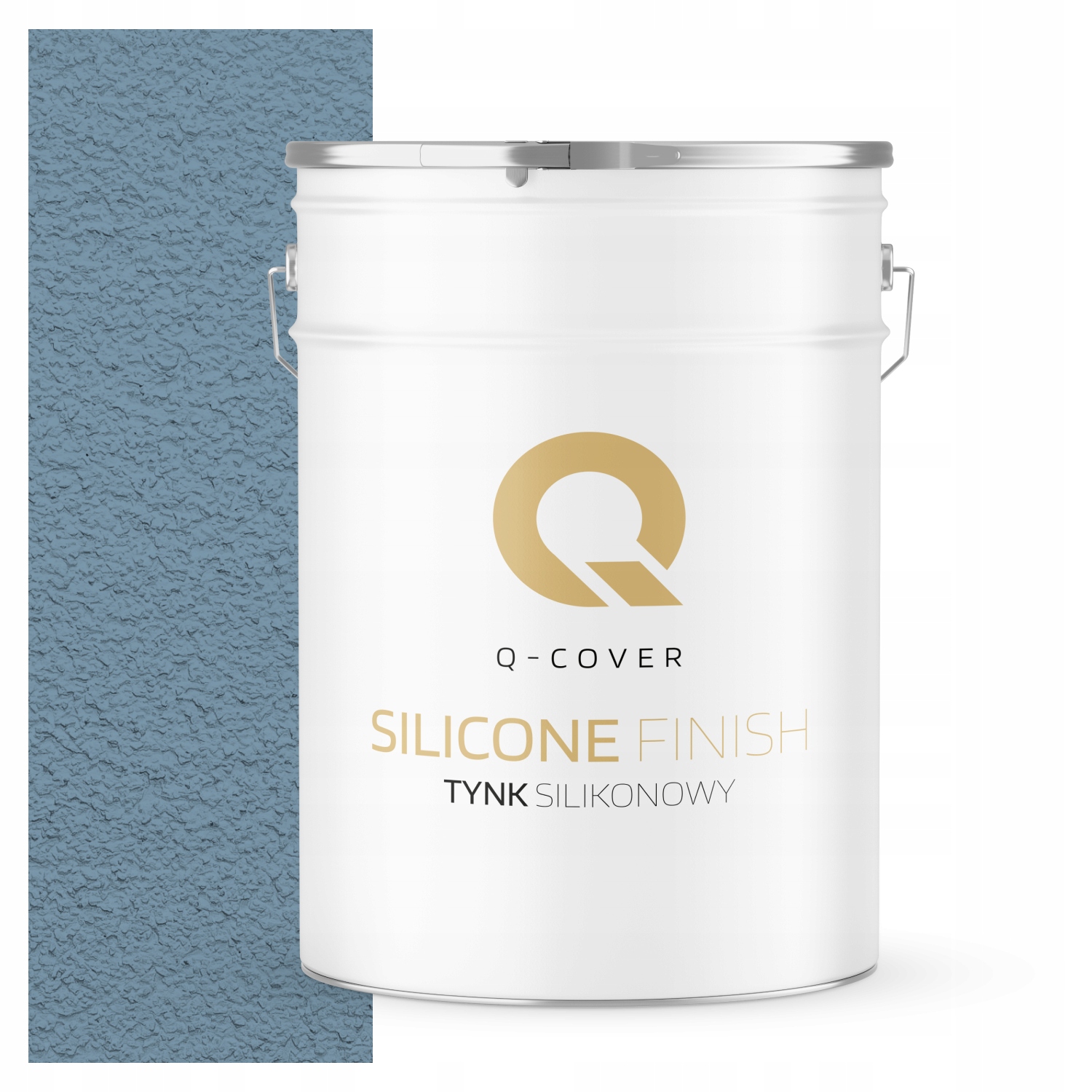 Silikonová Fasádní Omítka Modrá F126 25KG Beránek Granulace 2.0mm