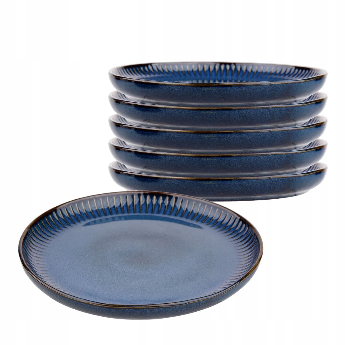 Dezertní talířky sada talířů Altom Reactive Stripes 20.5 cm 6 kusů