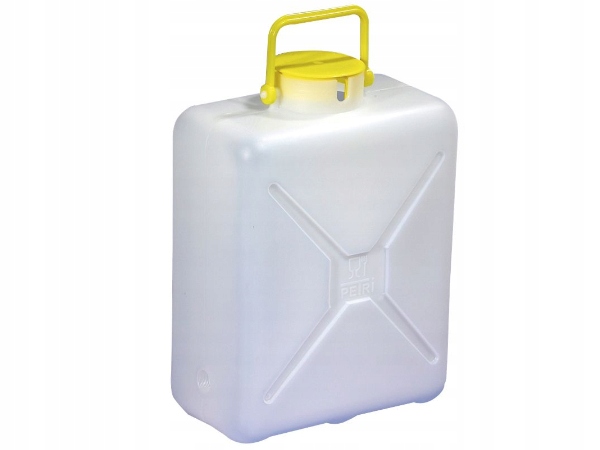 Zbiornik kanister pojemnik na wodę Din 96 15L biały Comet do przyczepy