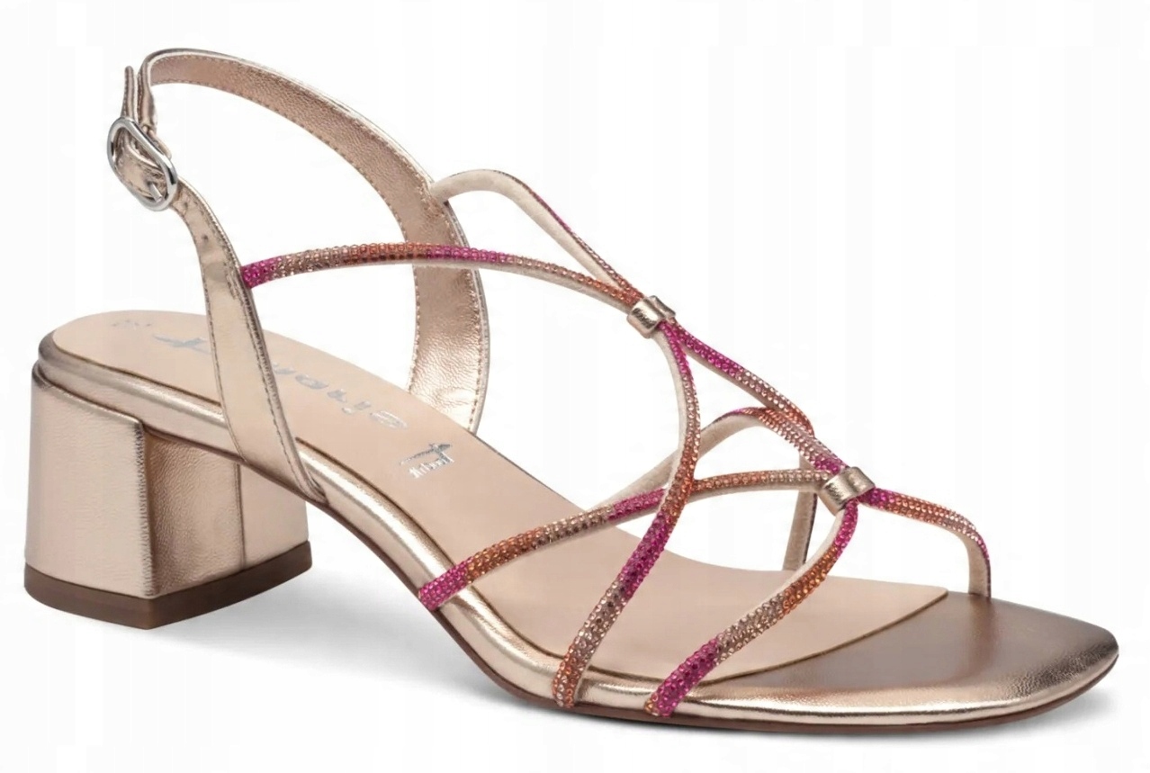 Elegantní Dámské Sandály Na Podpatku, Stylové, Módní Dámské Tamaris 39