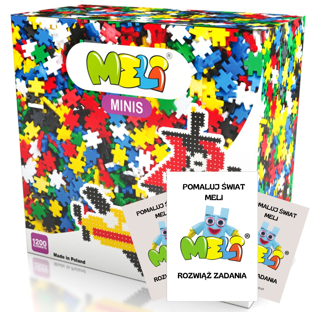 

Klocki Meli Minis 1200 elementów Wafle