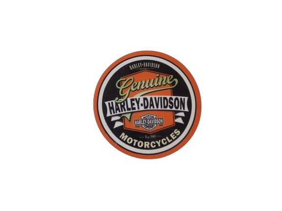 Naklejka Winylowa unikat Harley Davidson Motorcycles Genuine 5,5 x 5,5 cm