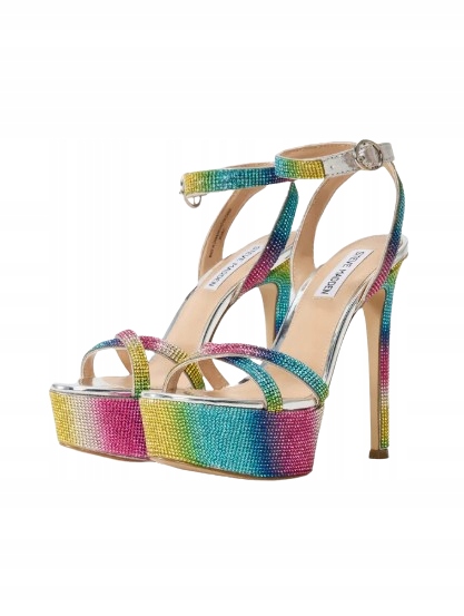 Steve Madden Vícebarevné Korálkové Sandály Na Podpatku 36 T7A