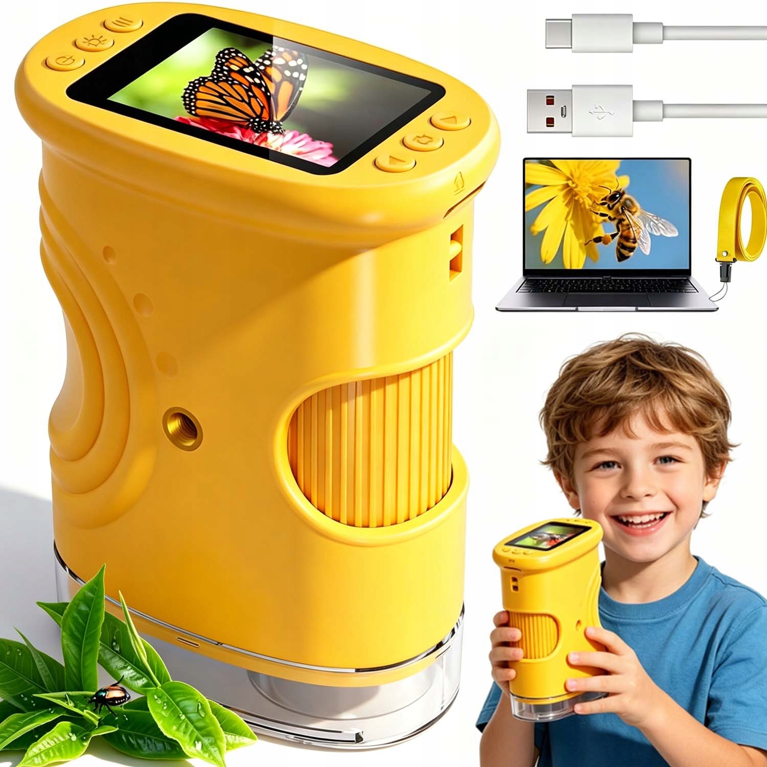 Kapesní Digitální Optický Mikroskop Pro Děti 1000X Hračka