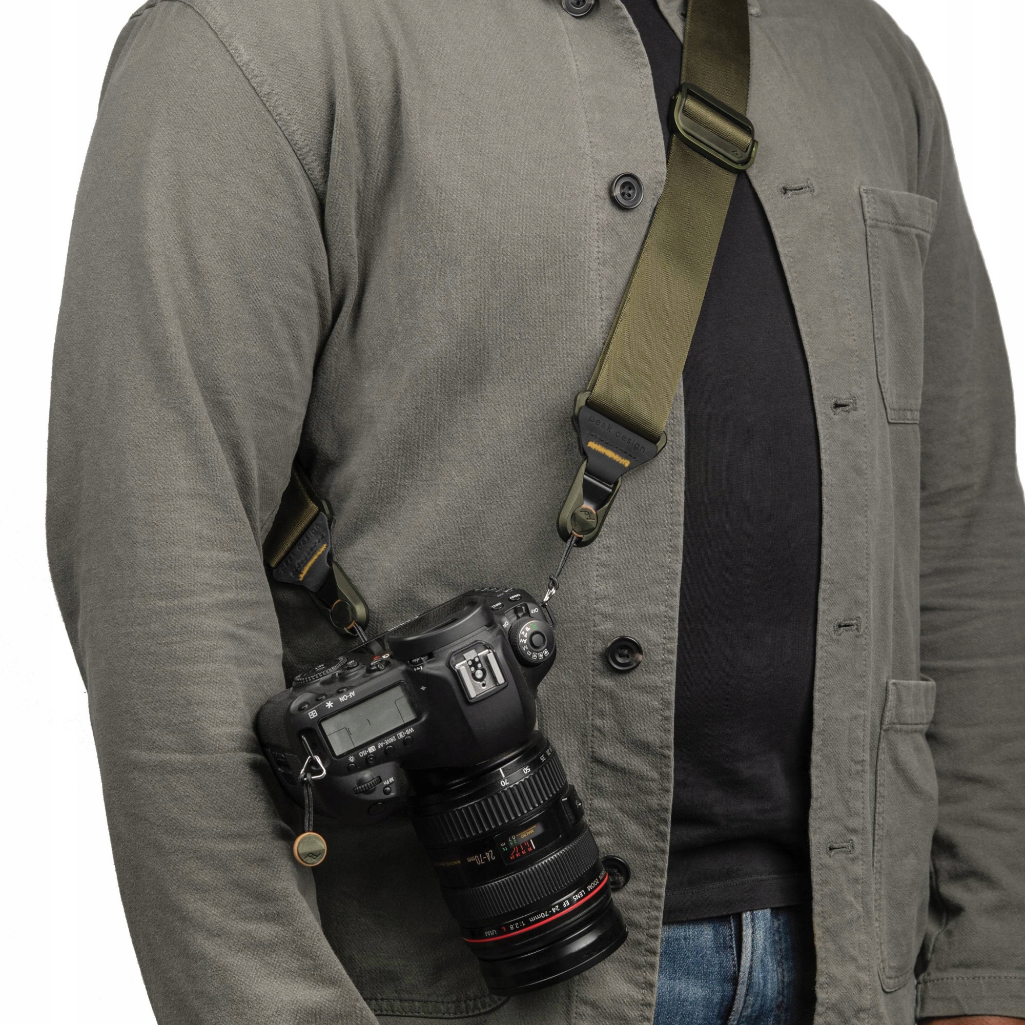 Peak Design Pásek na krk Slide Kelp v3 olivový