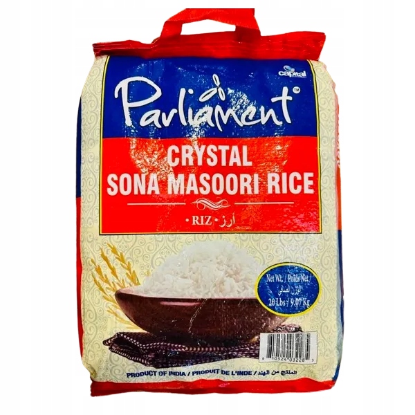 Levně Parliament Crystal Sona Masoori Rice indická rýže 10 kg