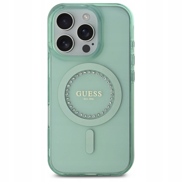 Pouzdro Guess pro iPhone 16 Pro Max, obal MagSafe Zirkony pouzdro