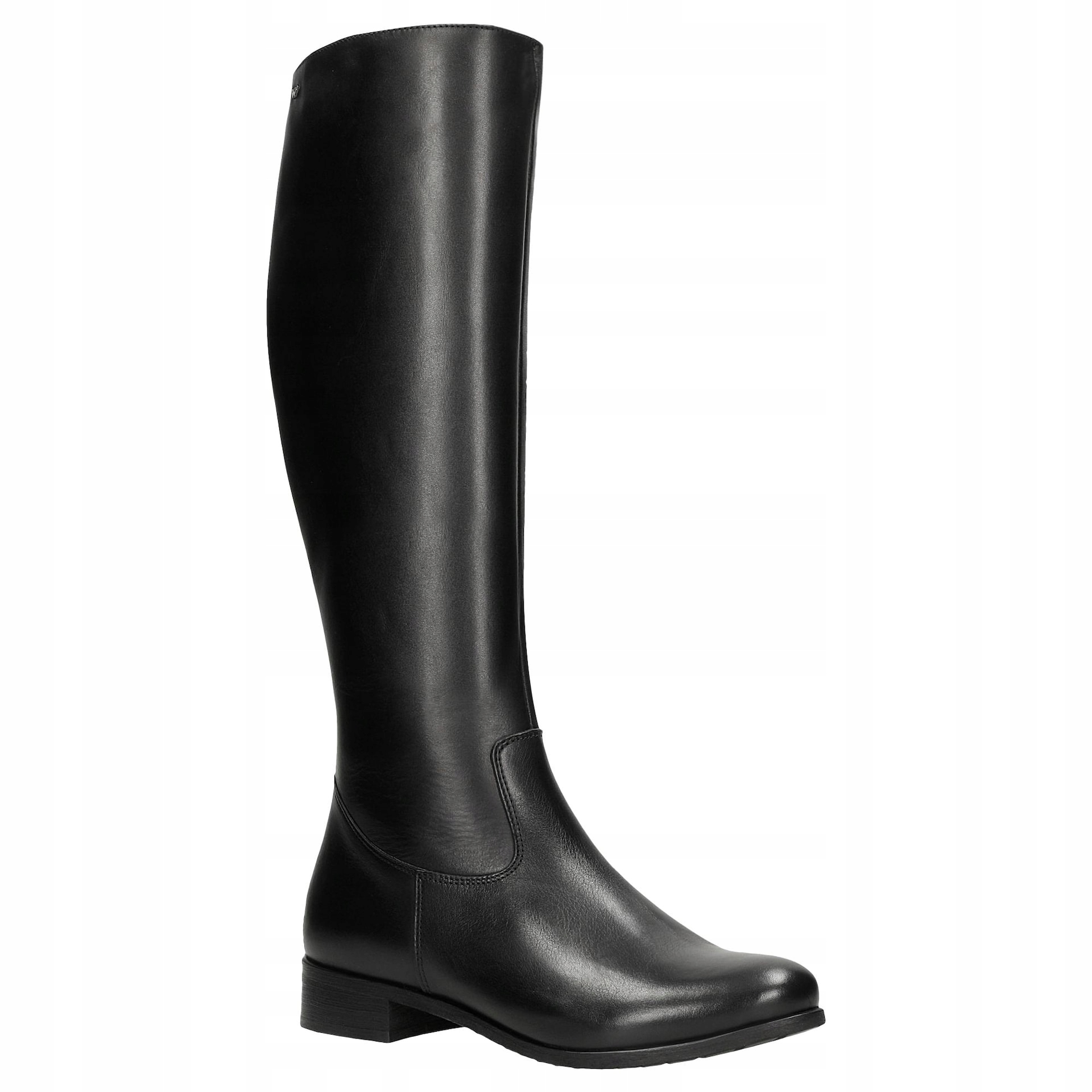 Černé kožené kozačky kozačky dámské vel. 38