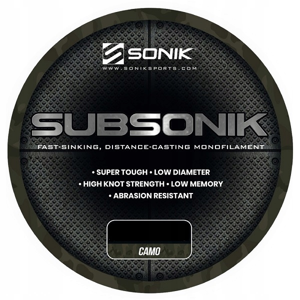 Sonik Żyłka 0.38mm Subsonik camo 3000m