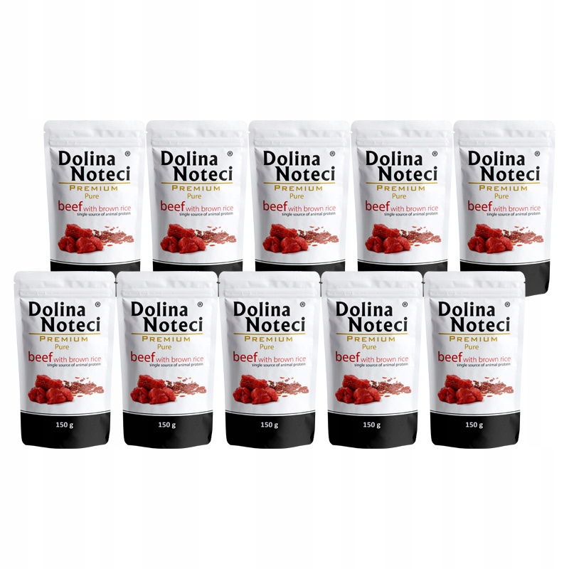 Levně Mokré krmivo pro alergické psy Dolina Noteci Premium hovězí maso 10 x 150 g