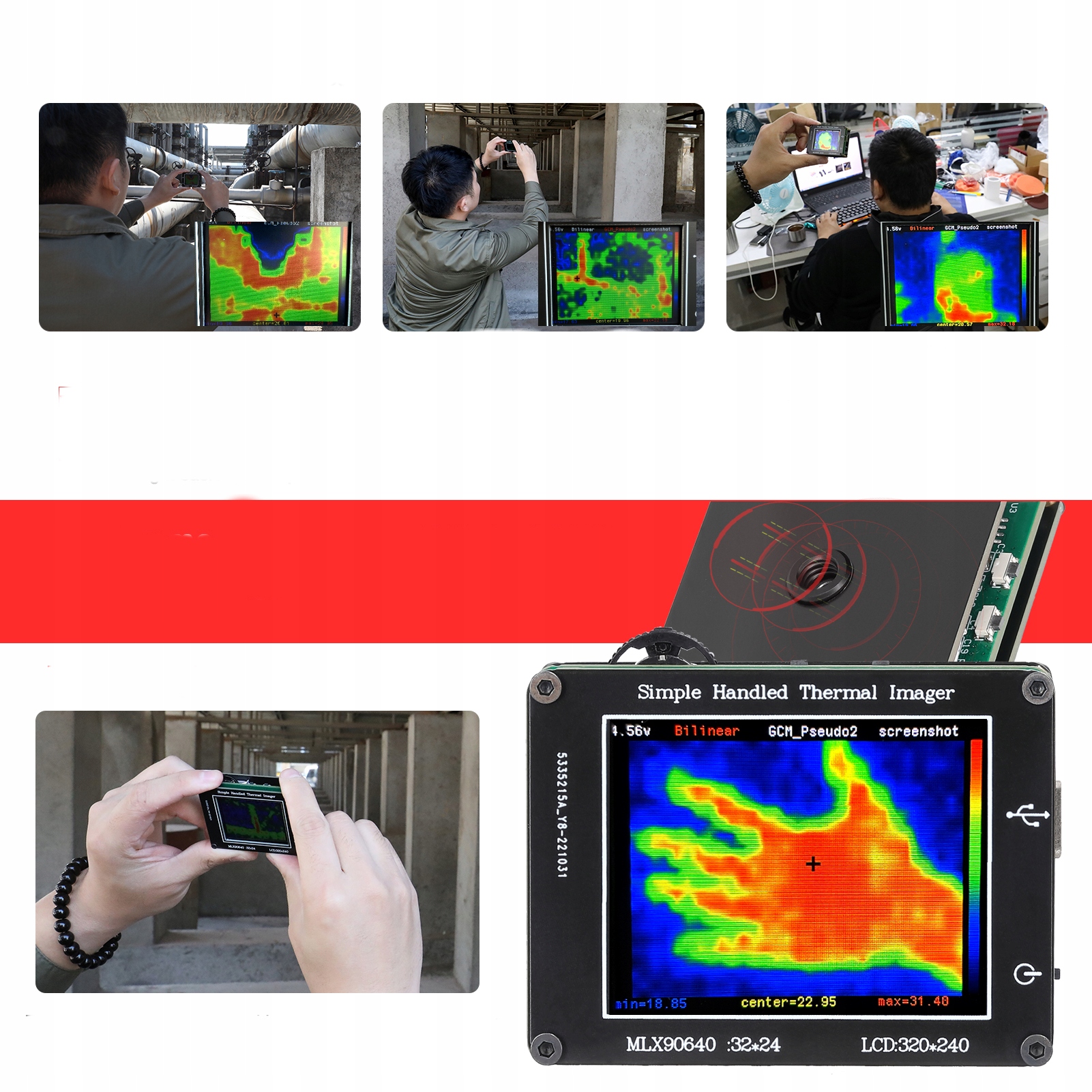 KAMERA TERMOWIZYJNA LCD,Rozdzielczość 240x320 Marka Inna