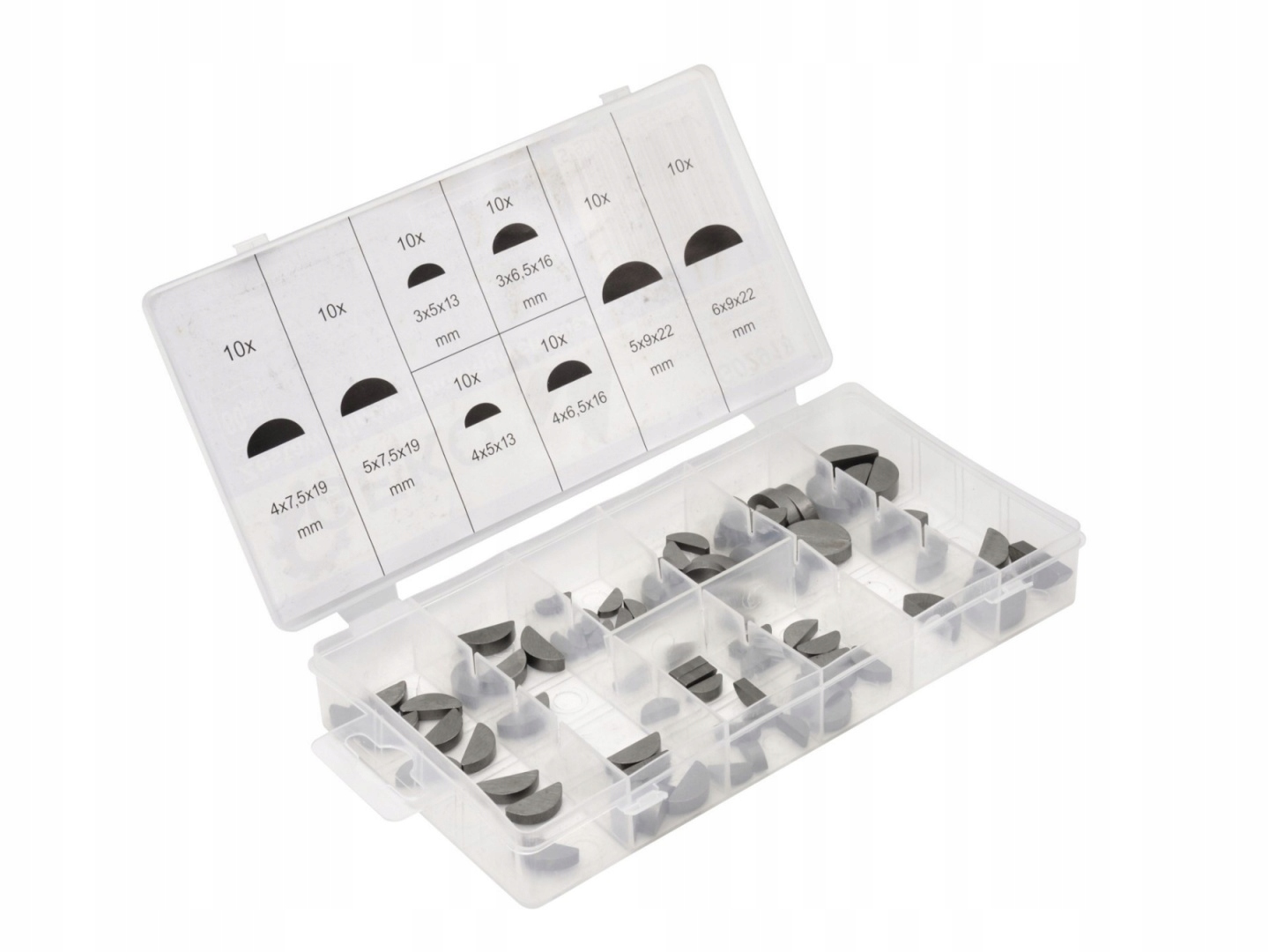 Zestaw klinów półokrągłych 80szt