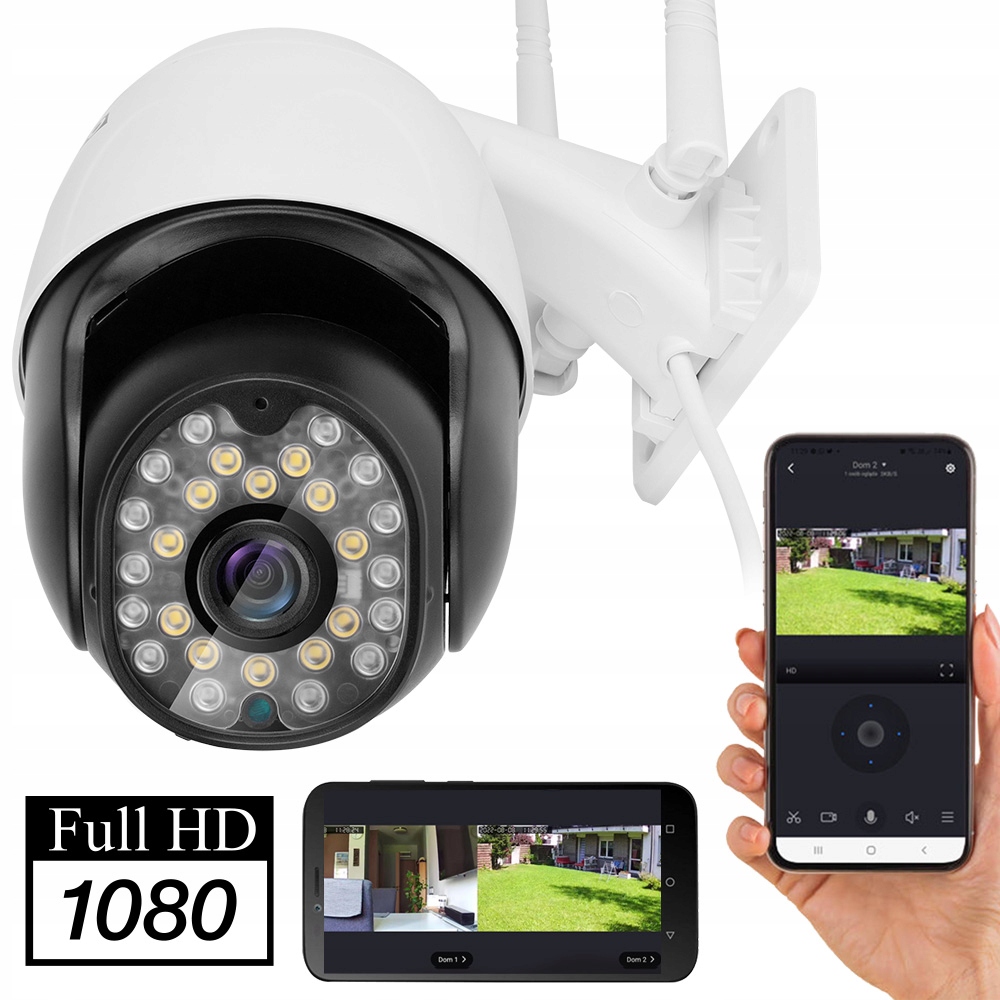 

Kamera Ip Wifi Zewnętrzna Obrotowa Zoom Full Hd