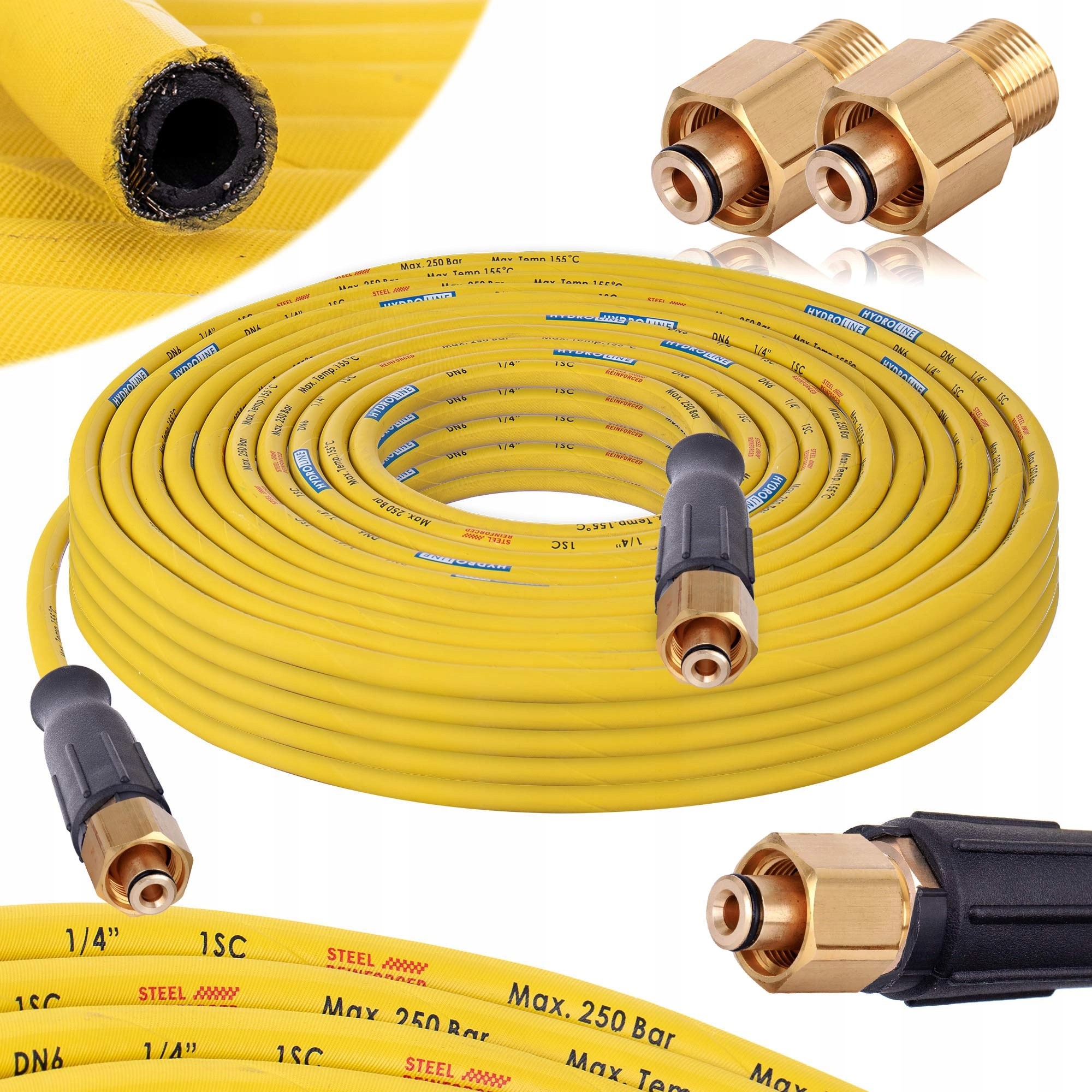 Hadice pro myčku Karcher Hd Hds 30 m Vhodné pro Easy Lock 250 bar Ocelová