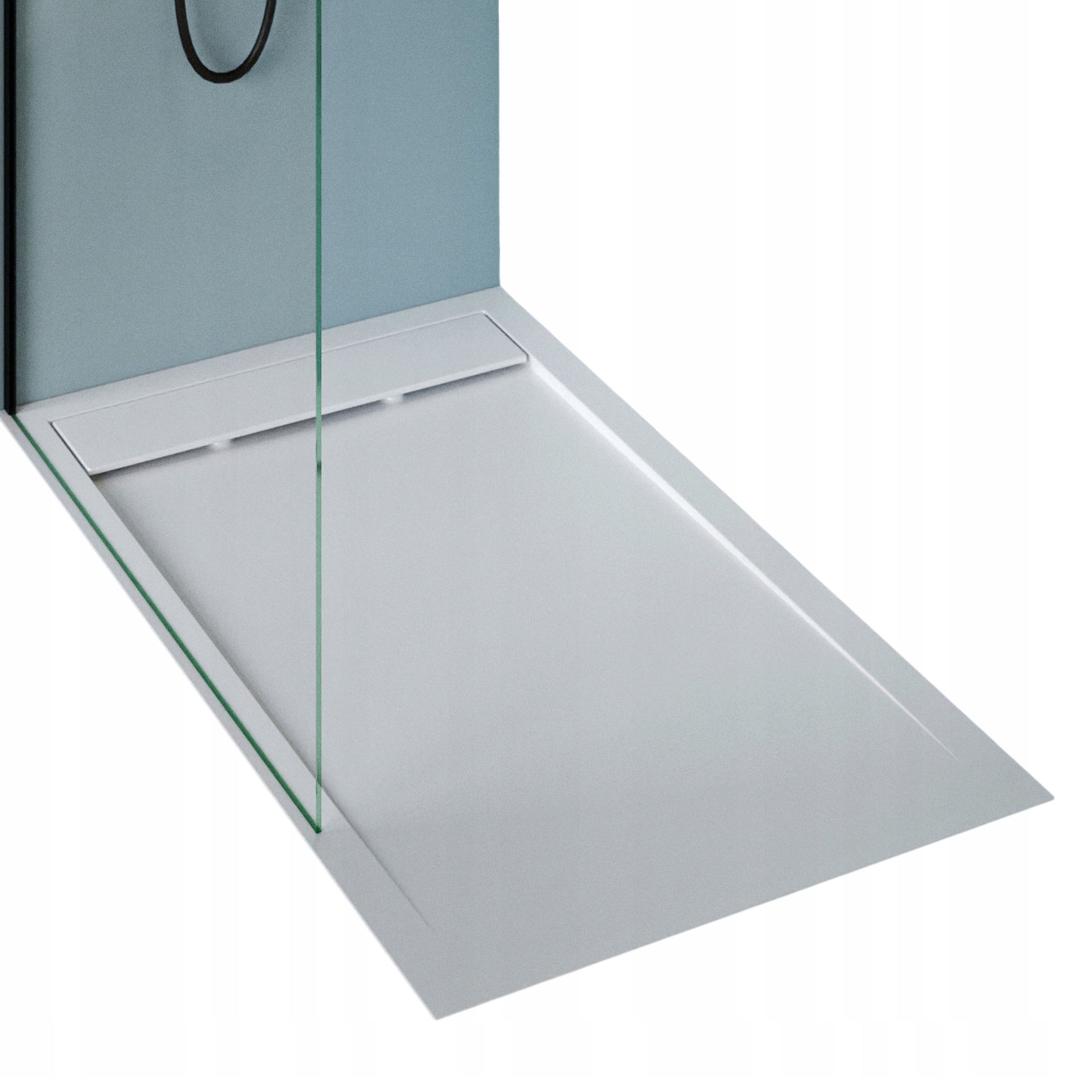 Bernstein brodzik prysznicowy 140x80 kompozyt Gfk biały mat