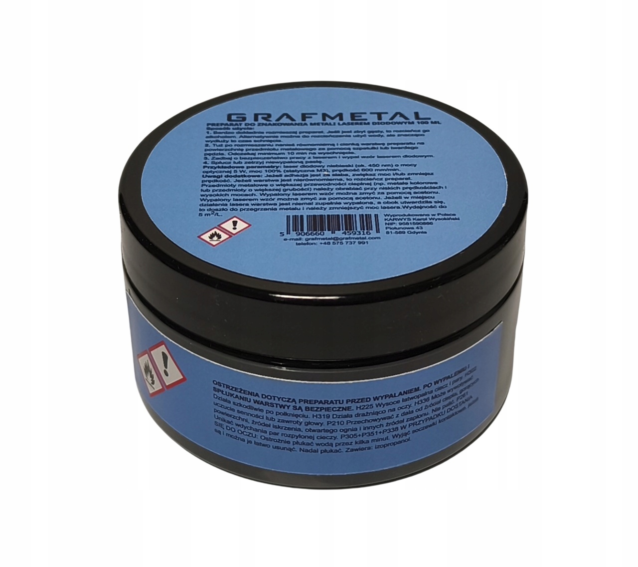 Płyn Preparat do znakowania metali laserem diodowym grawerka laserowa 100ml