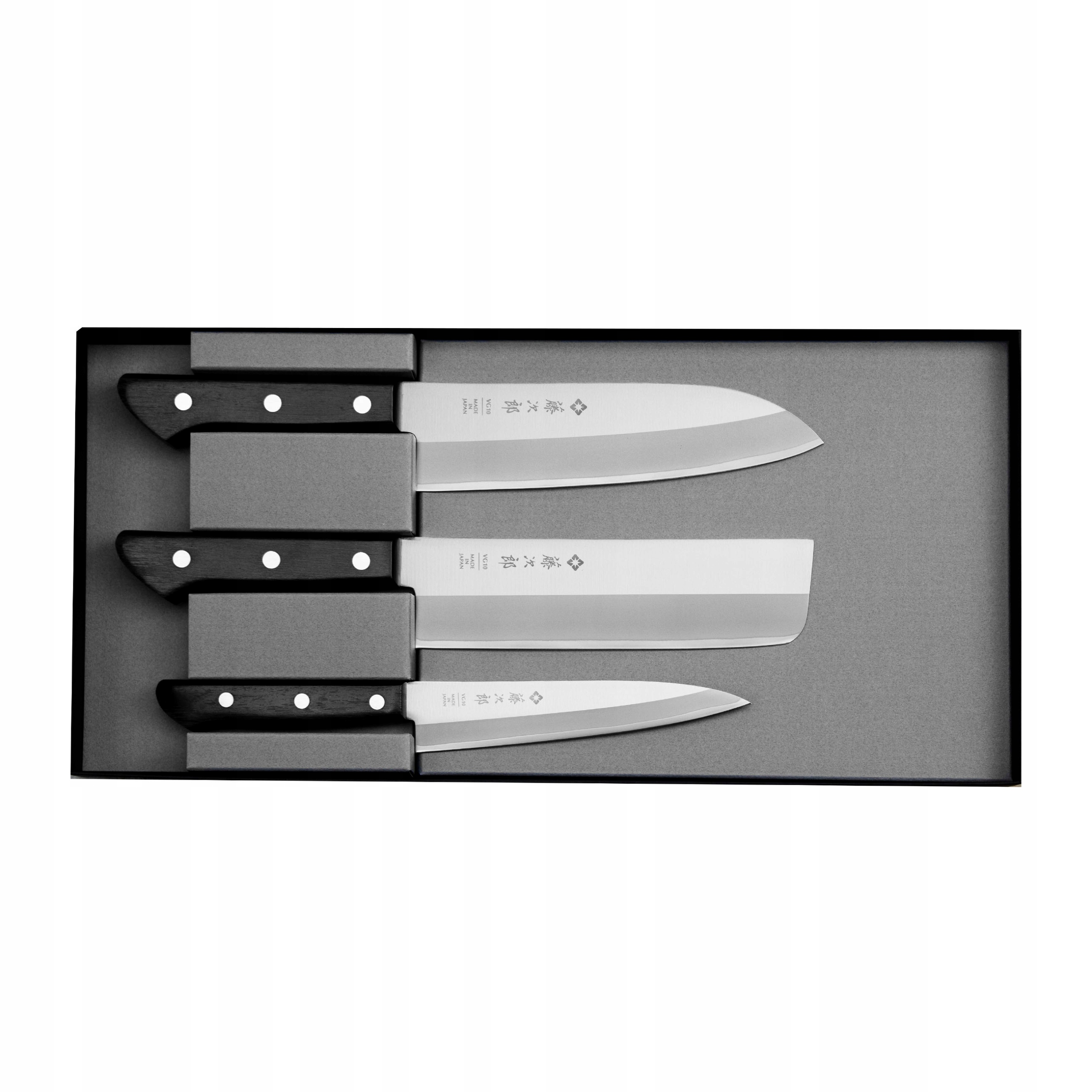 Sada 3 japonských kuchyňských nožů Tojiro Basic VG-10